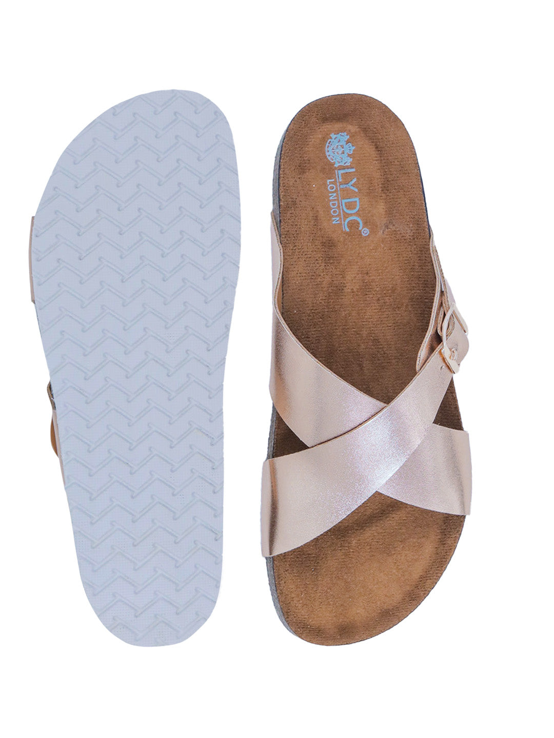 Rosegold Women's Flat Sandals