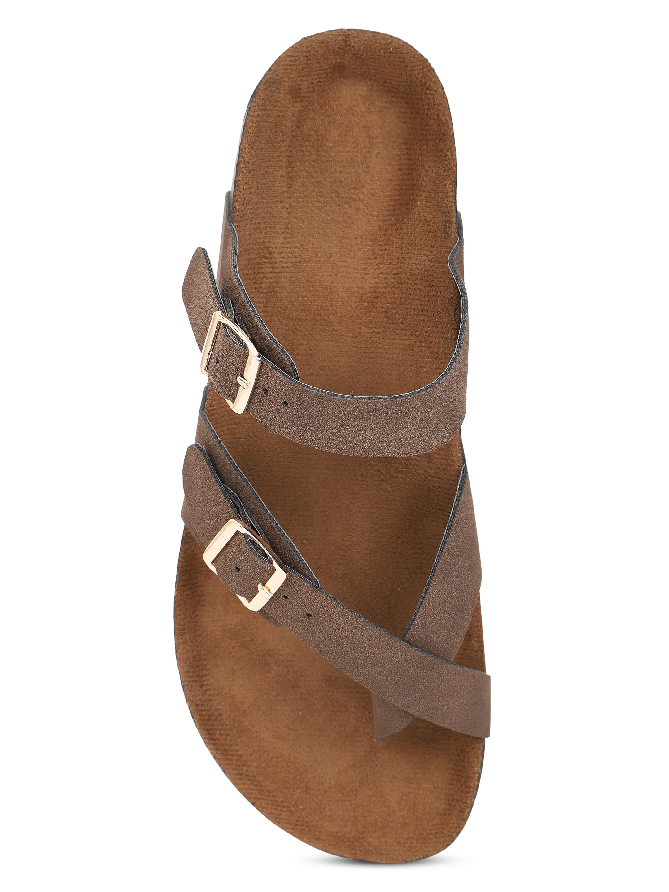 Brown Suede Sandals for Women -Soho
