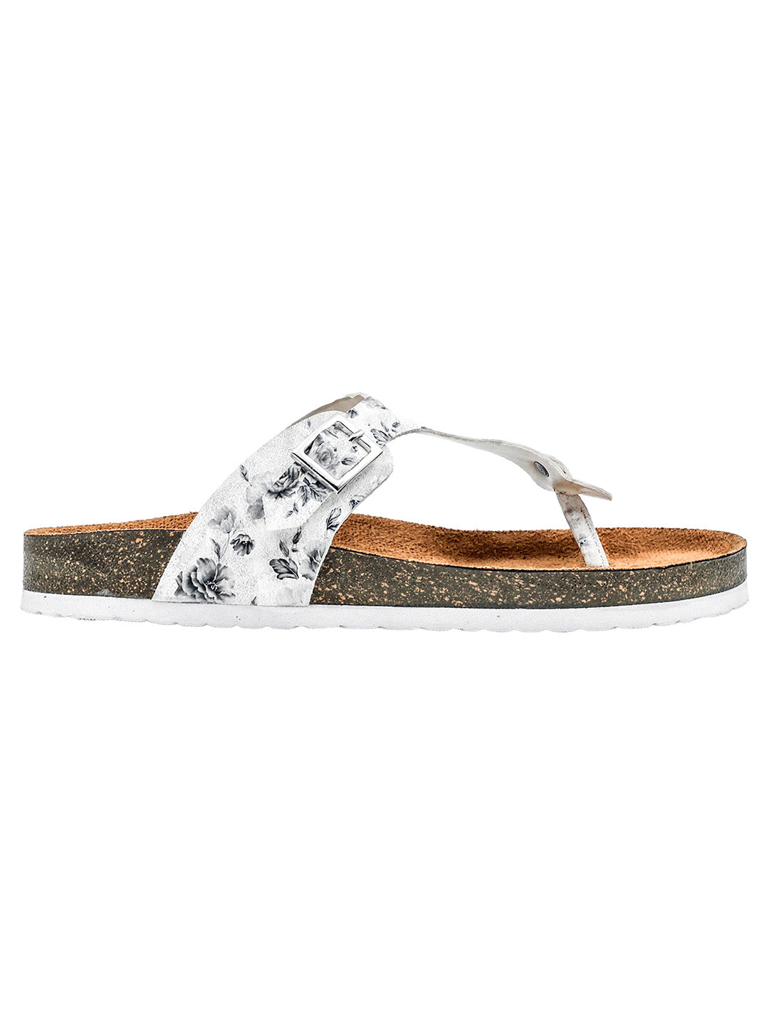 White Flower Sandals for Women - Regent