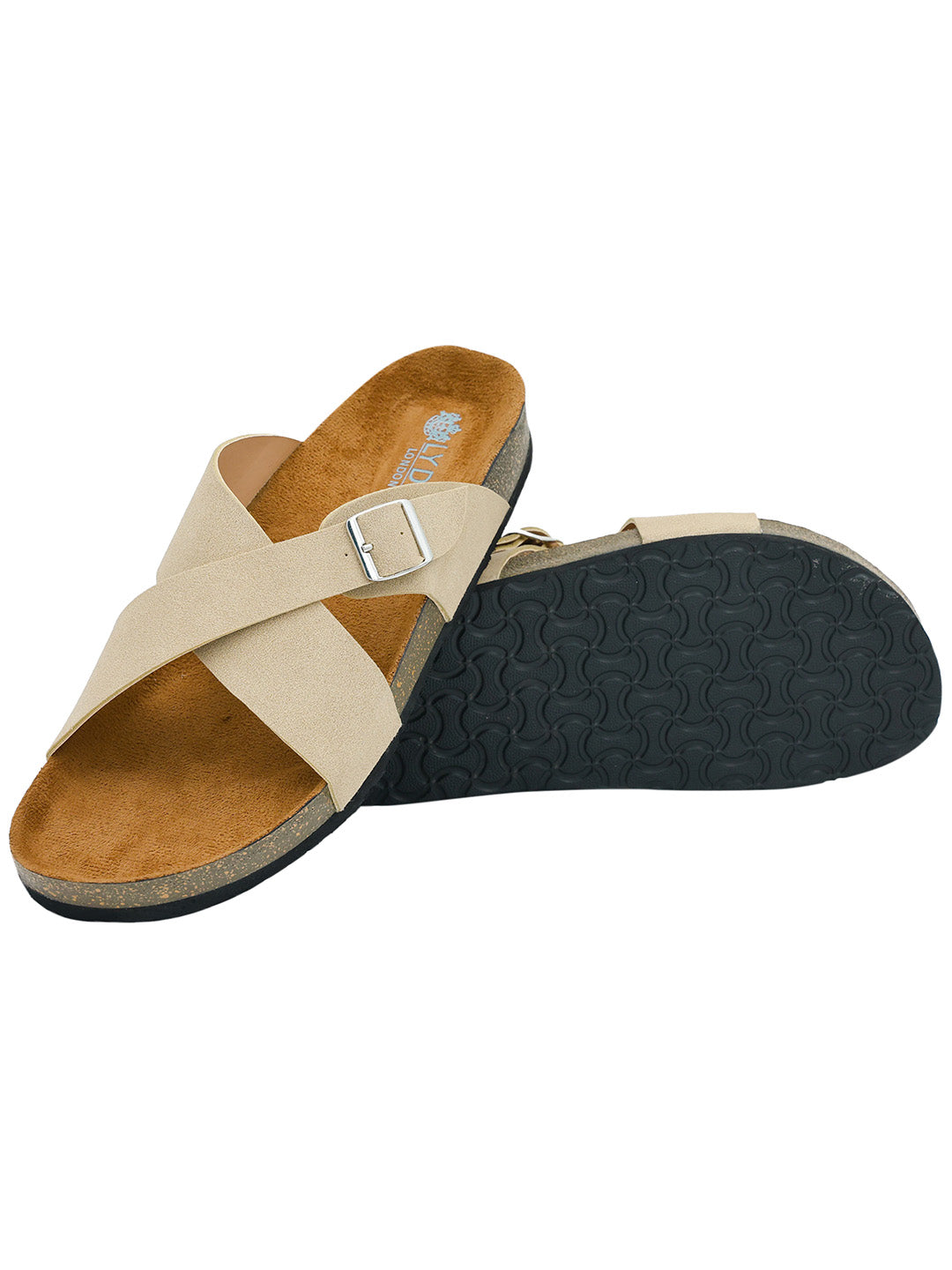 Beige Women's Flat Sandals