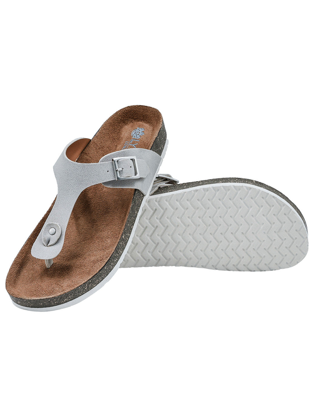 Grey Suede Sandals for Women - Regent