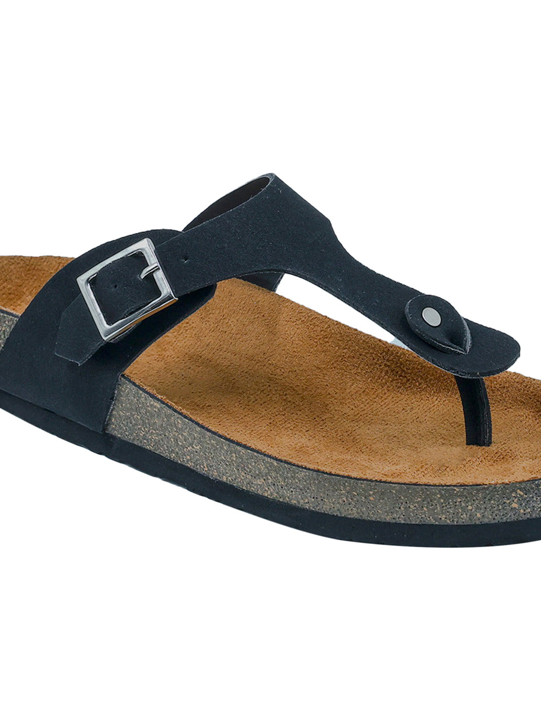 Black Suede Sandals for Women - Regent