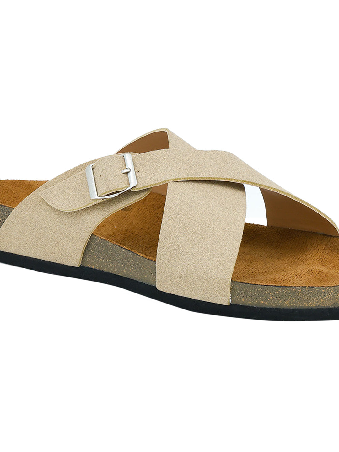 Beige Women's Flat Sandals