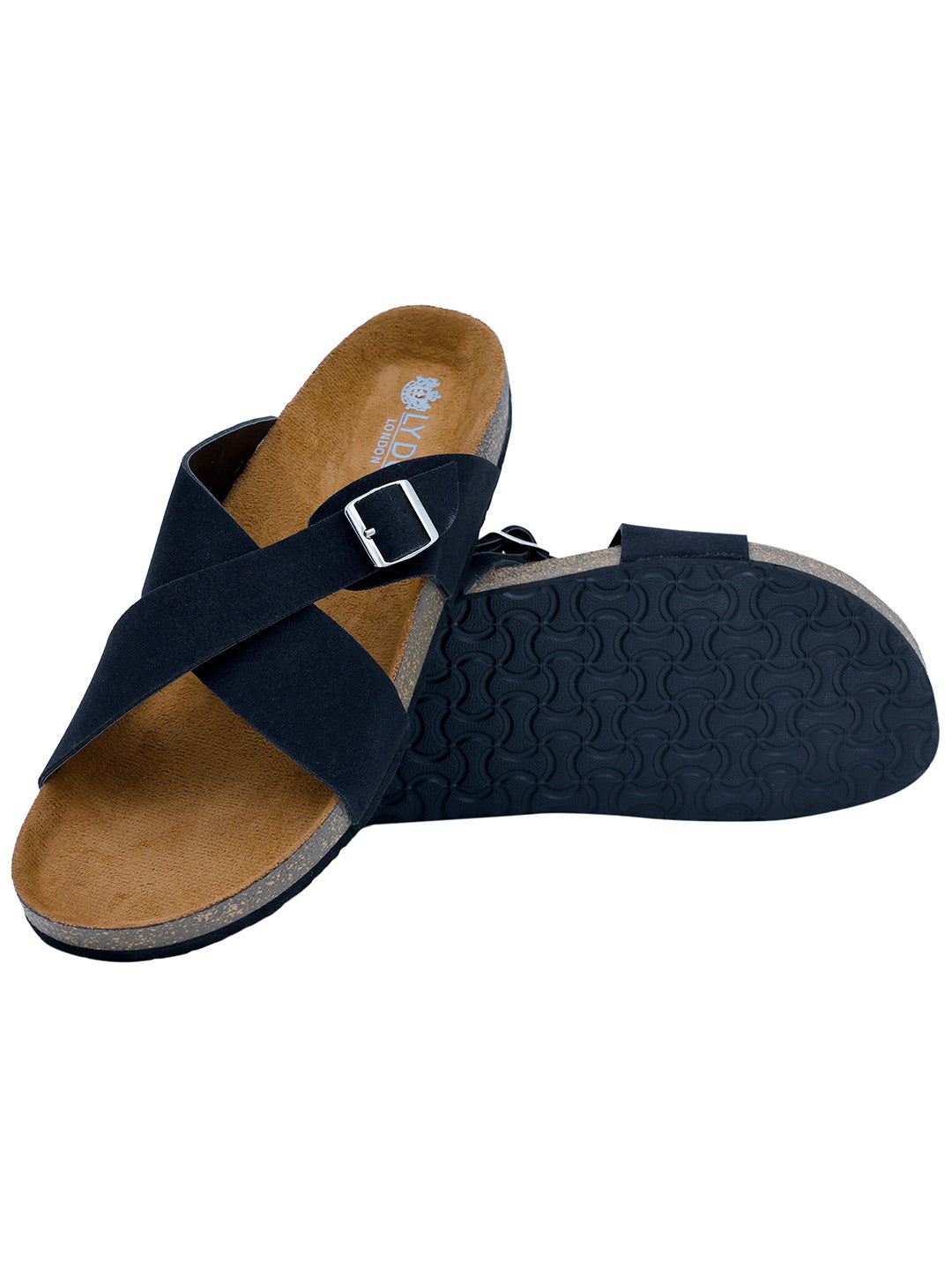 Women's Flat Sandals Black Color