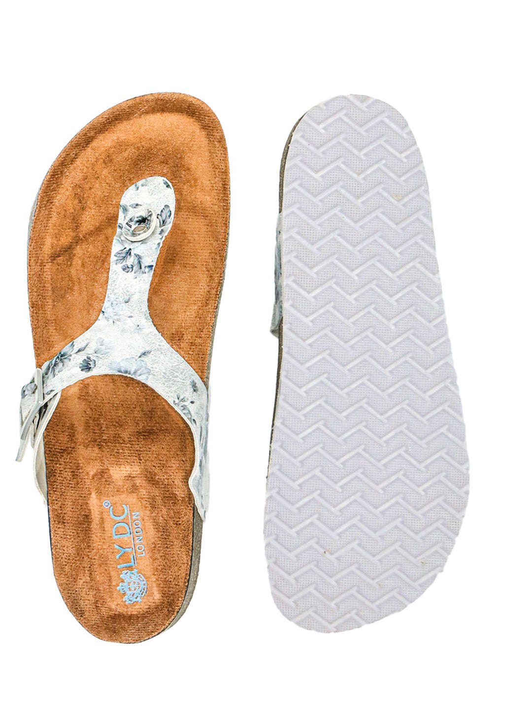 White Flower Sandals for Women - Regent