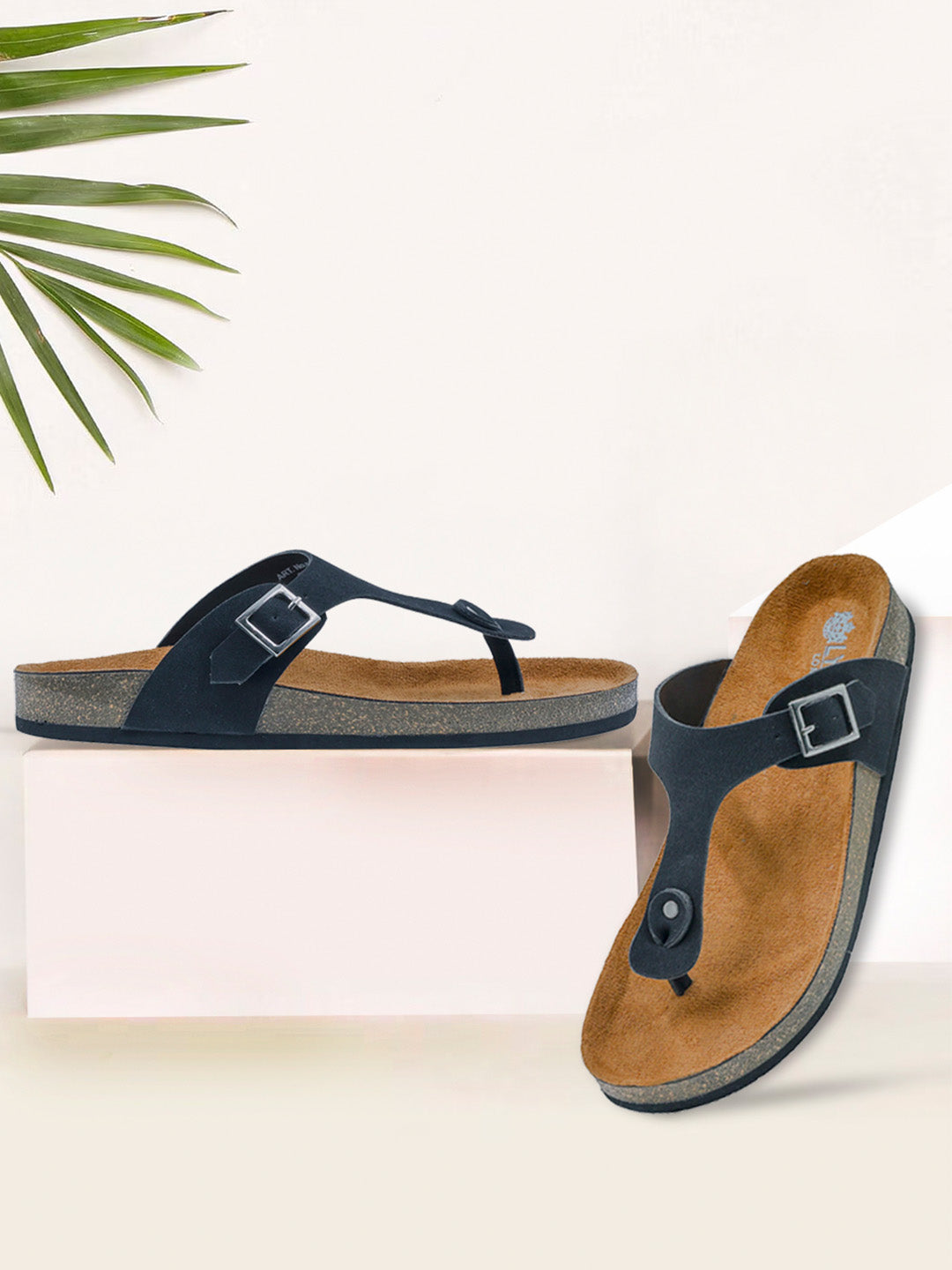 Black Suede Sandals for Women - Regent