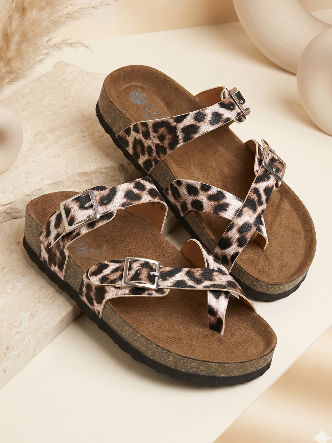 Leopard Print Sandals for Women - Soho