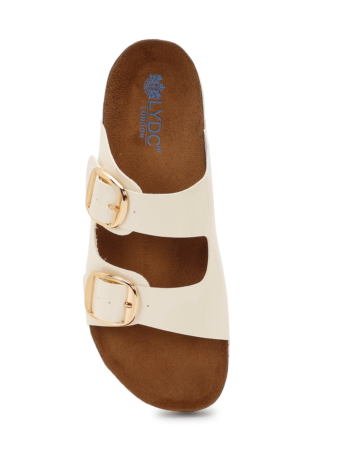 White Patent Sandals for Women