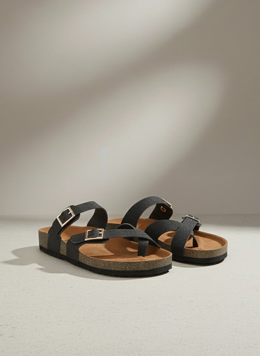 Queen Black Sandals for Women - Soho