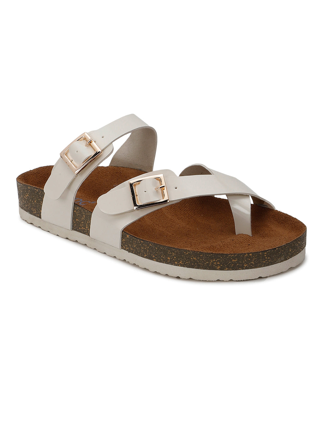 White Patent Sandals for Women - Soho