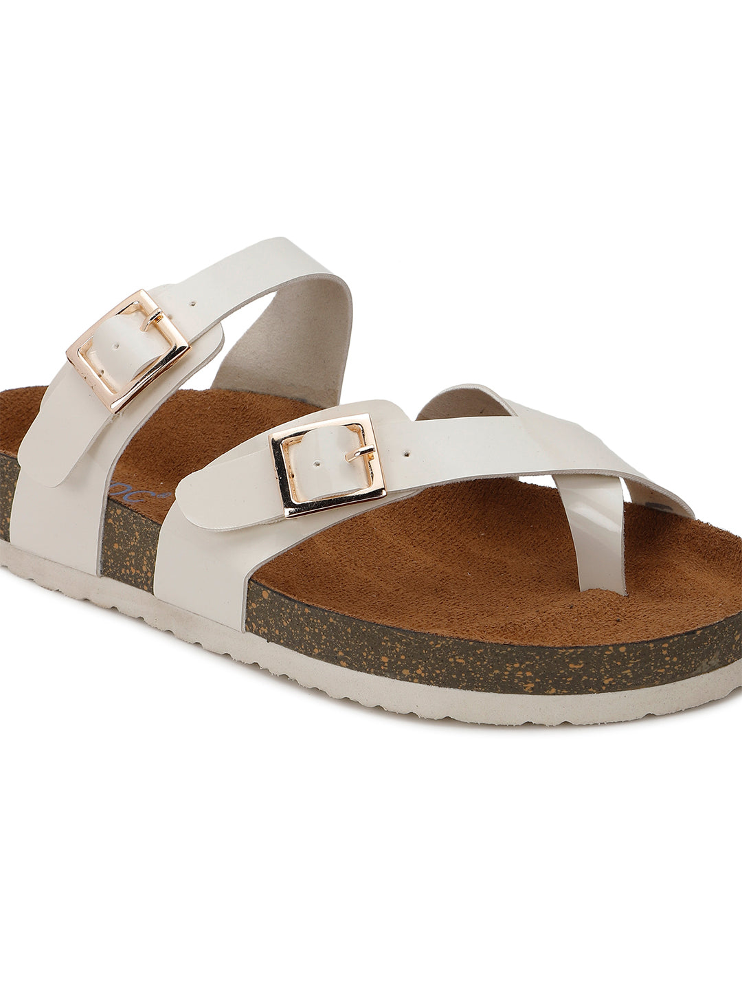 White Patent Sandals for Women - Soho
