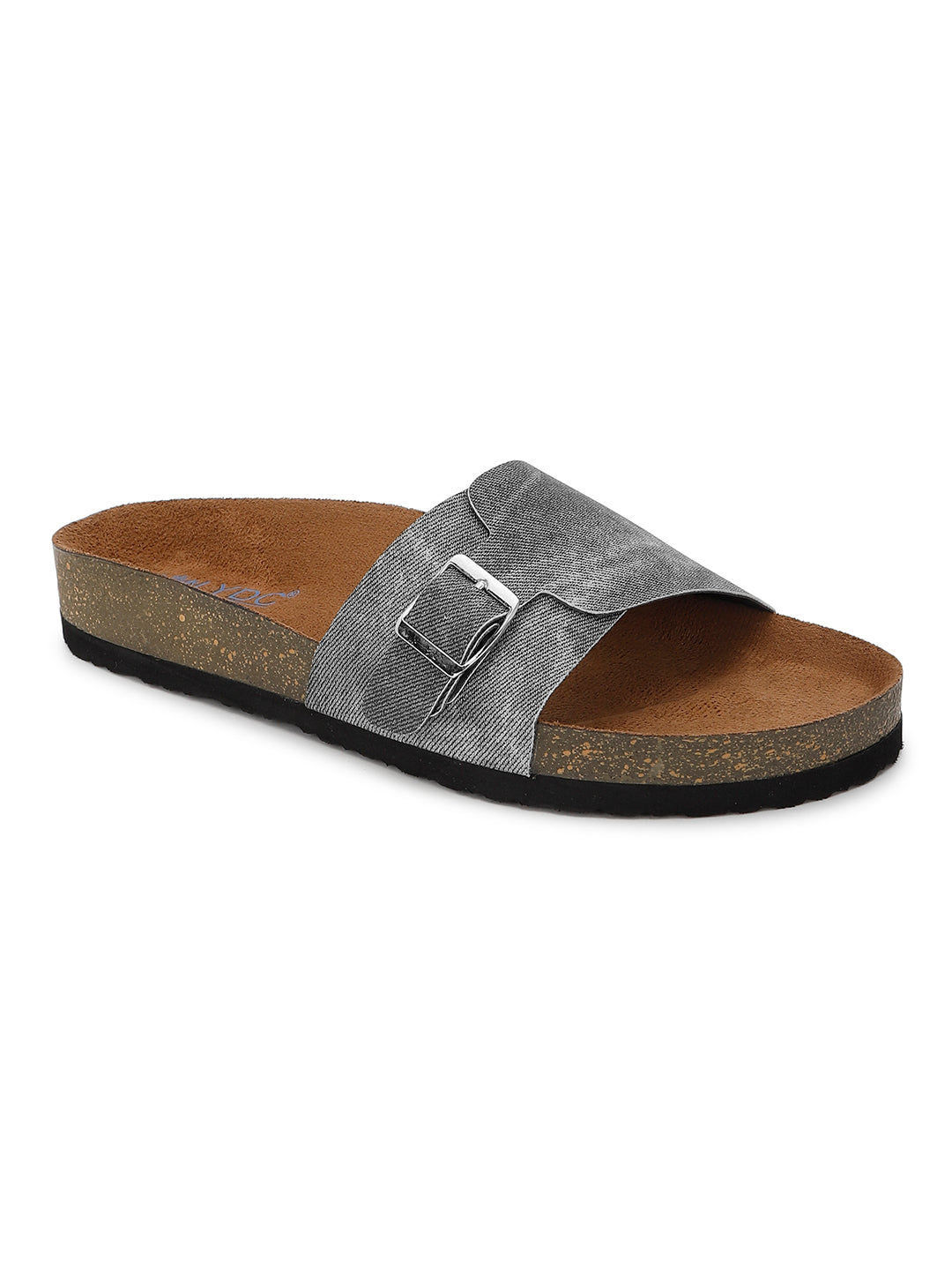 Black Denim Sandals for Women - Bristol