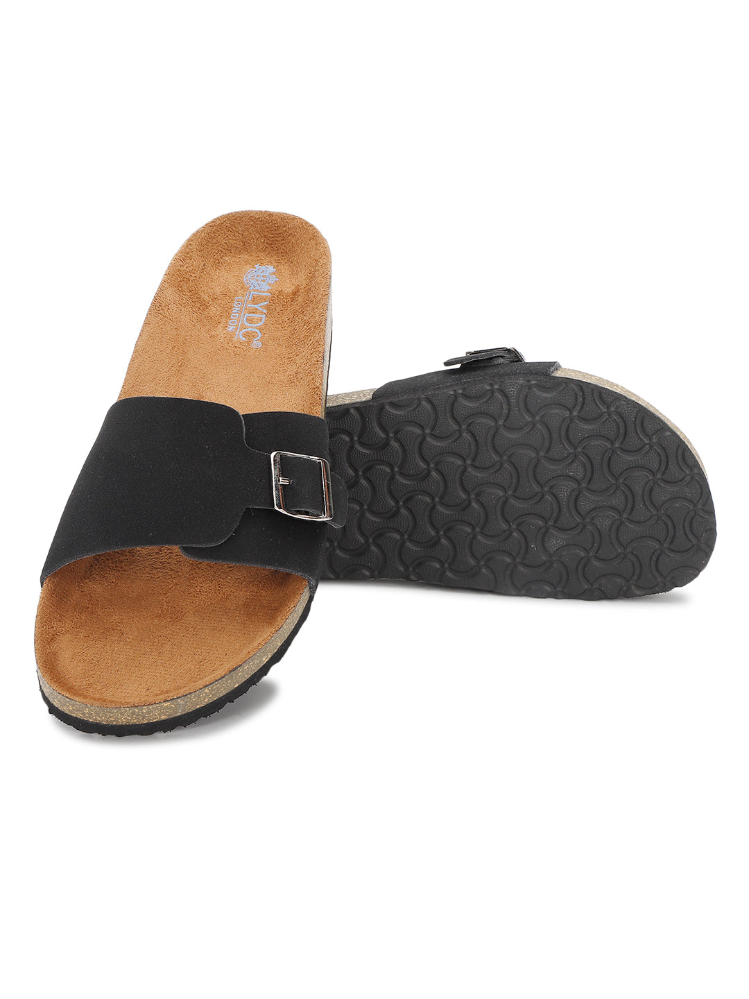 Black Suede Sandals for Women - Bristol
