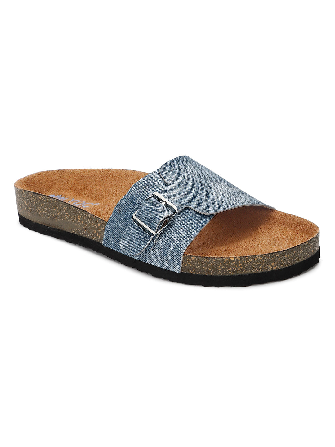 Blue Denim Sandals for Women - Bristol