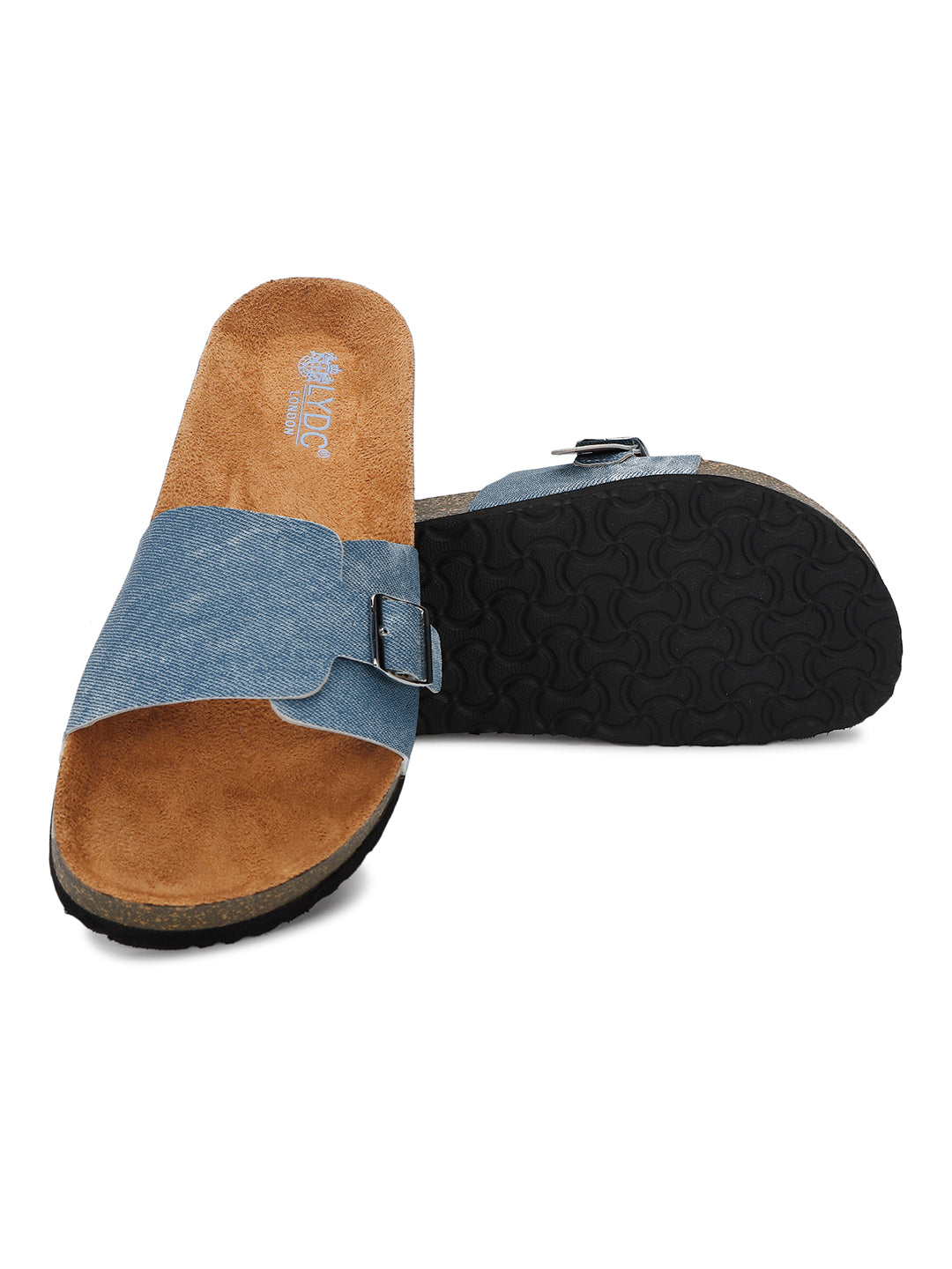 Blue Denim Sandals for Women - Bristol