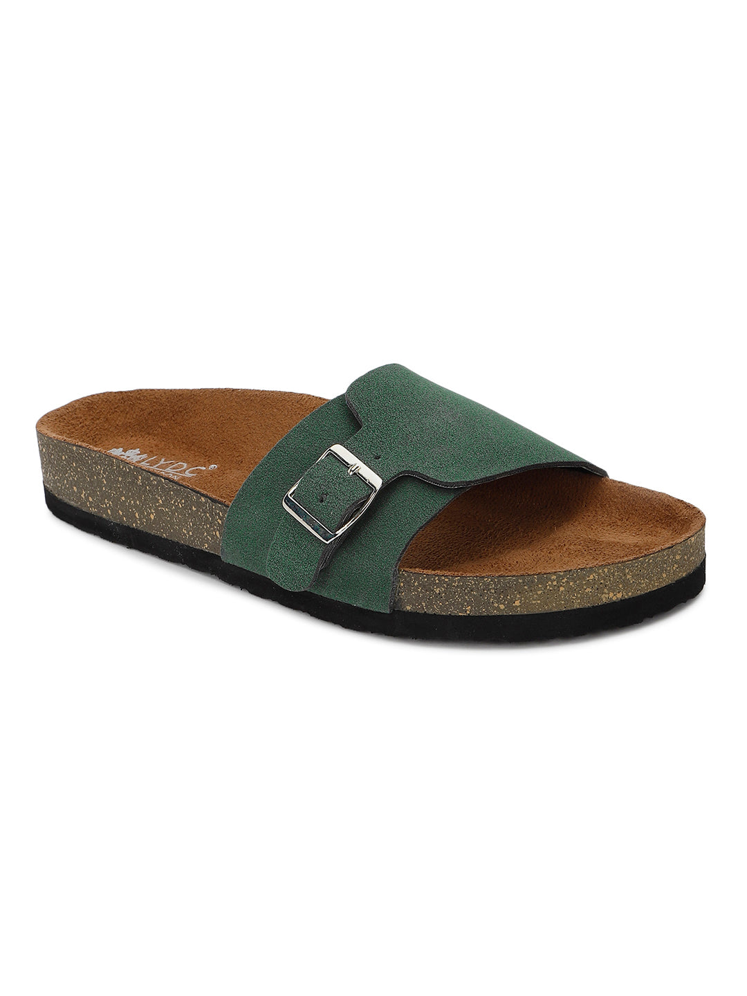 Green Suede Sandals for Women - Bristol