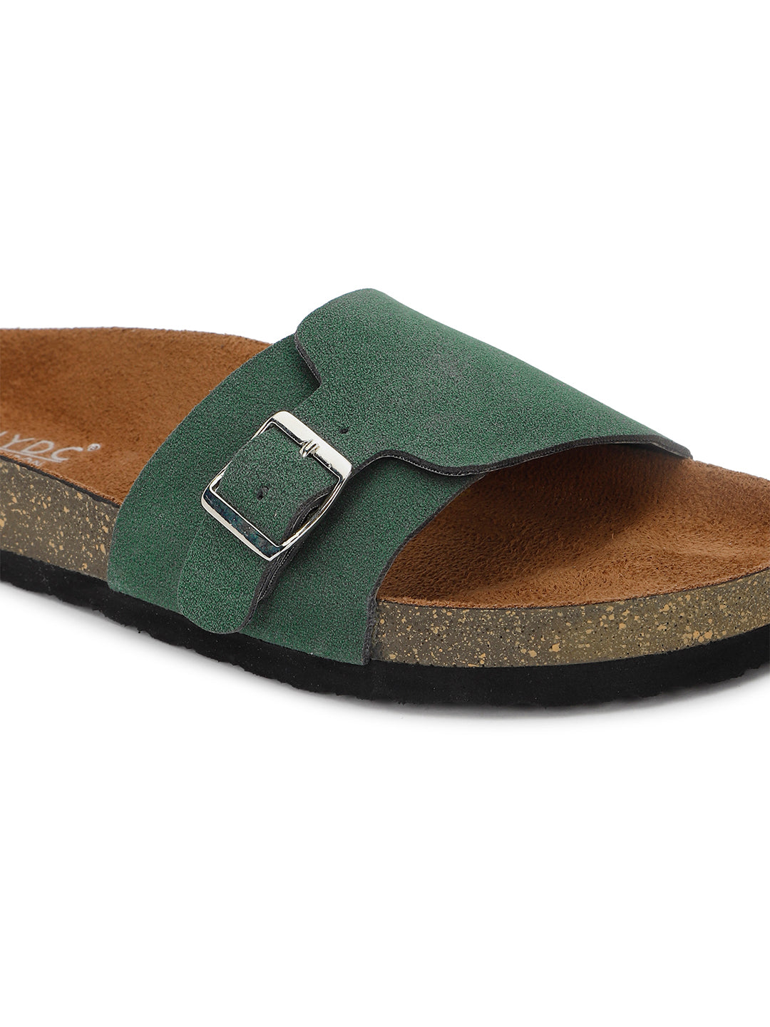 Green Suede Sandals for Women - Bristol