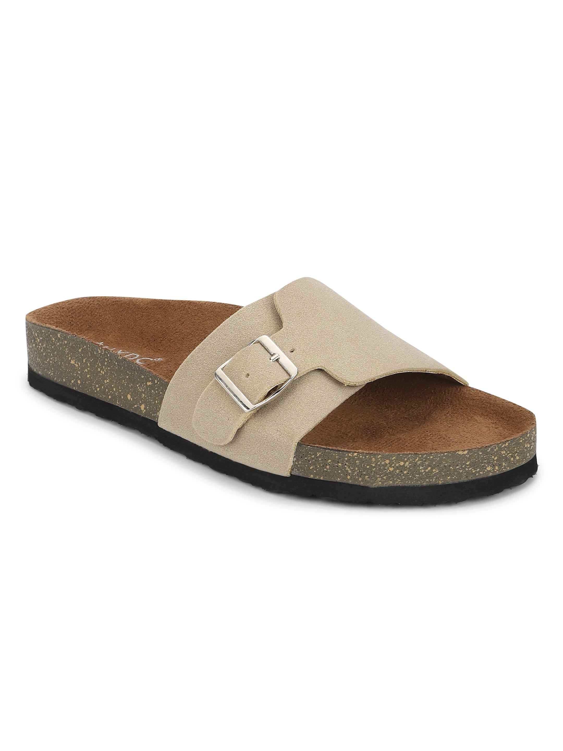 Beige Suede Sandals for Women - Bristol