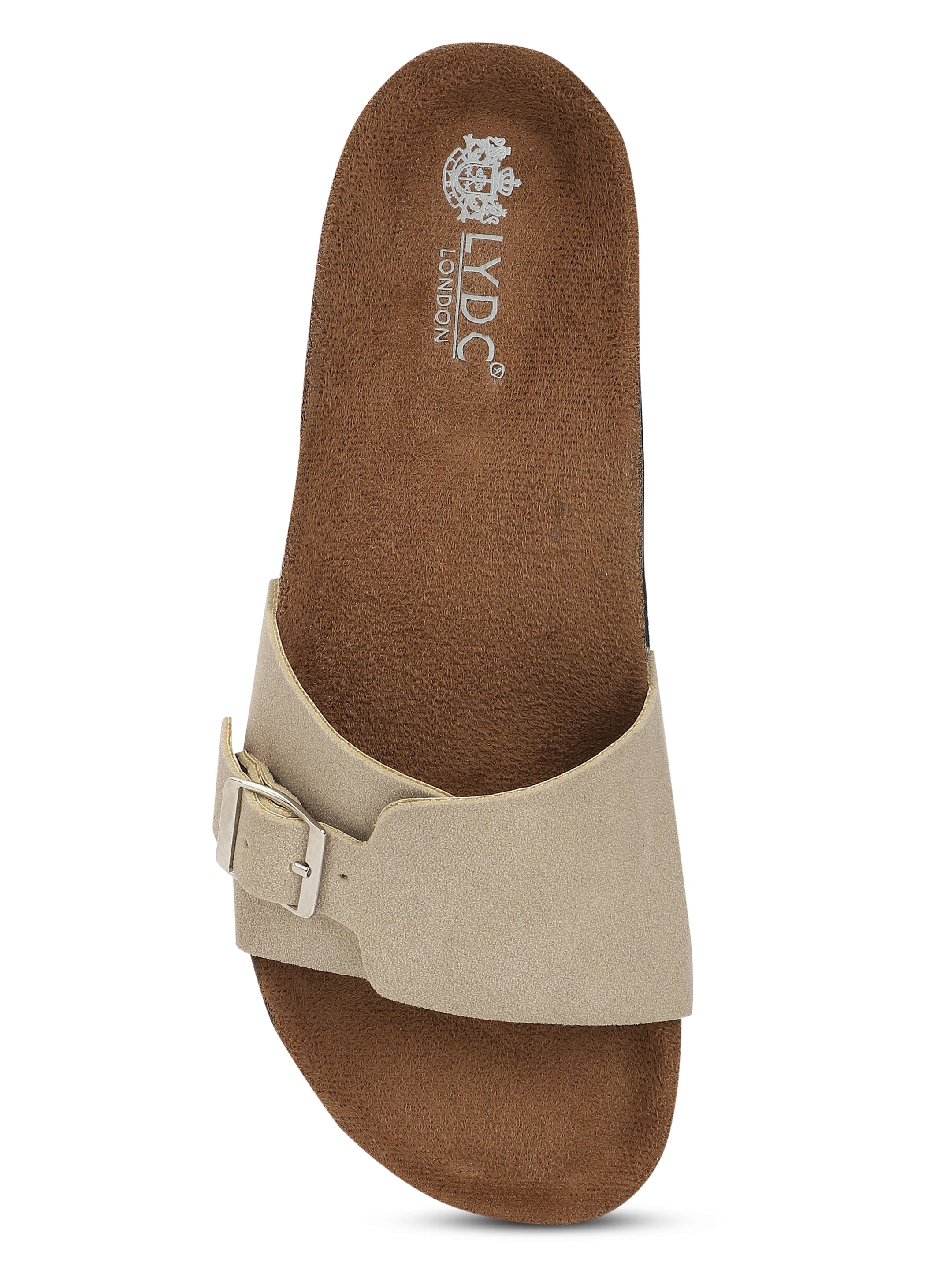 Beige Suede Sandals for Women - Bristol