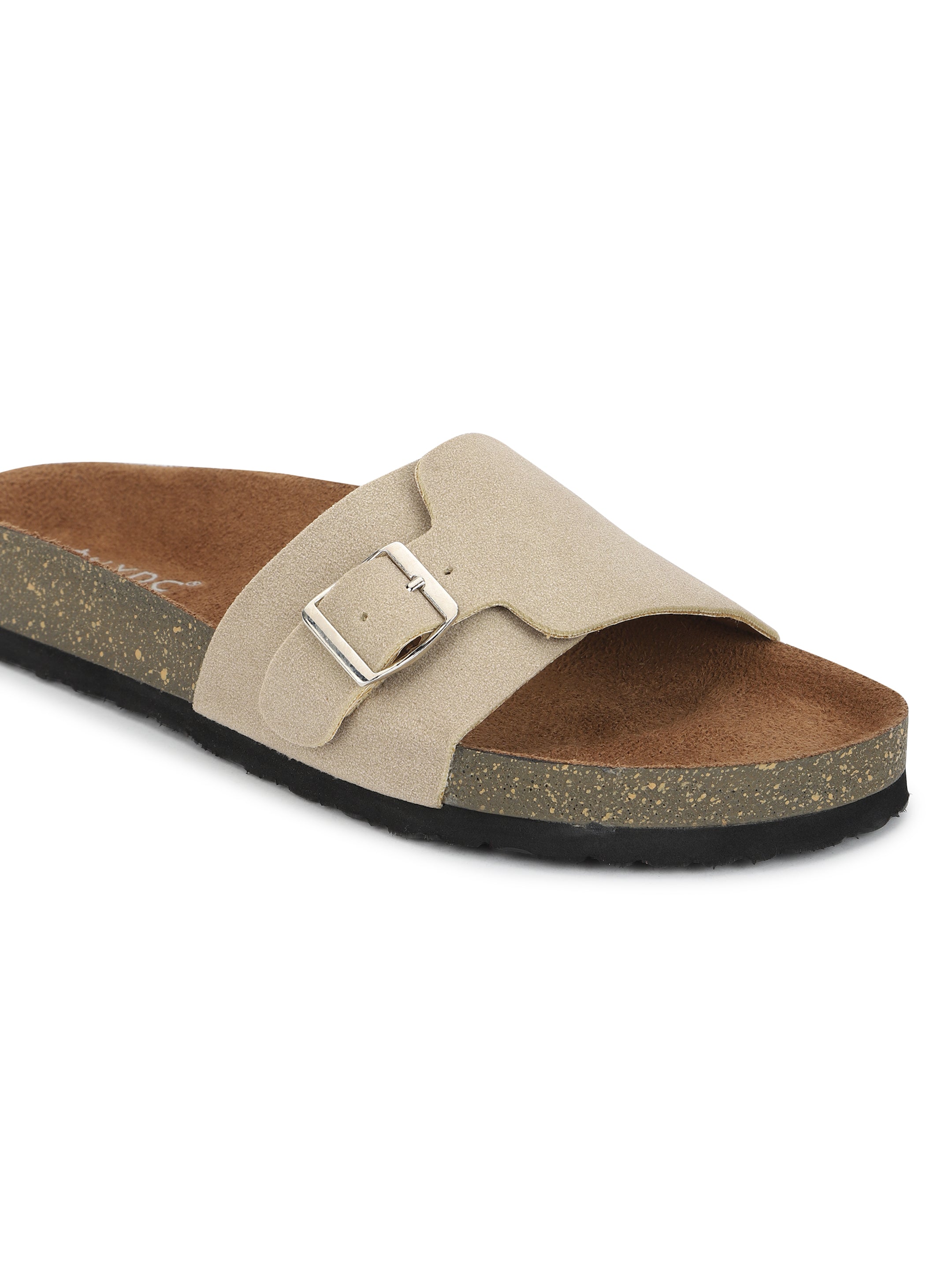 Beige Suede Sandals for Women - Bristol