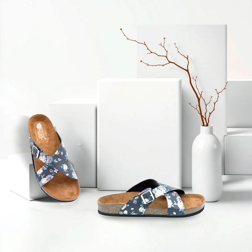 Black Women's Flat Sandals