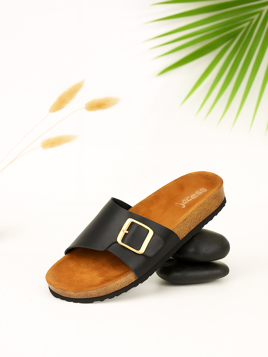 Black Suede Sandals for Women - Bristol