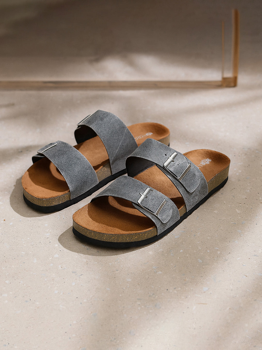 Black Denim Sandals for Women - Victoria