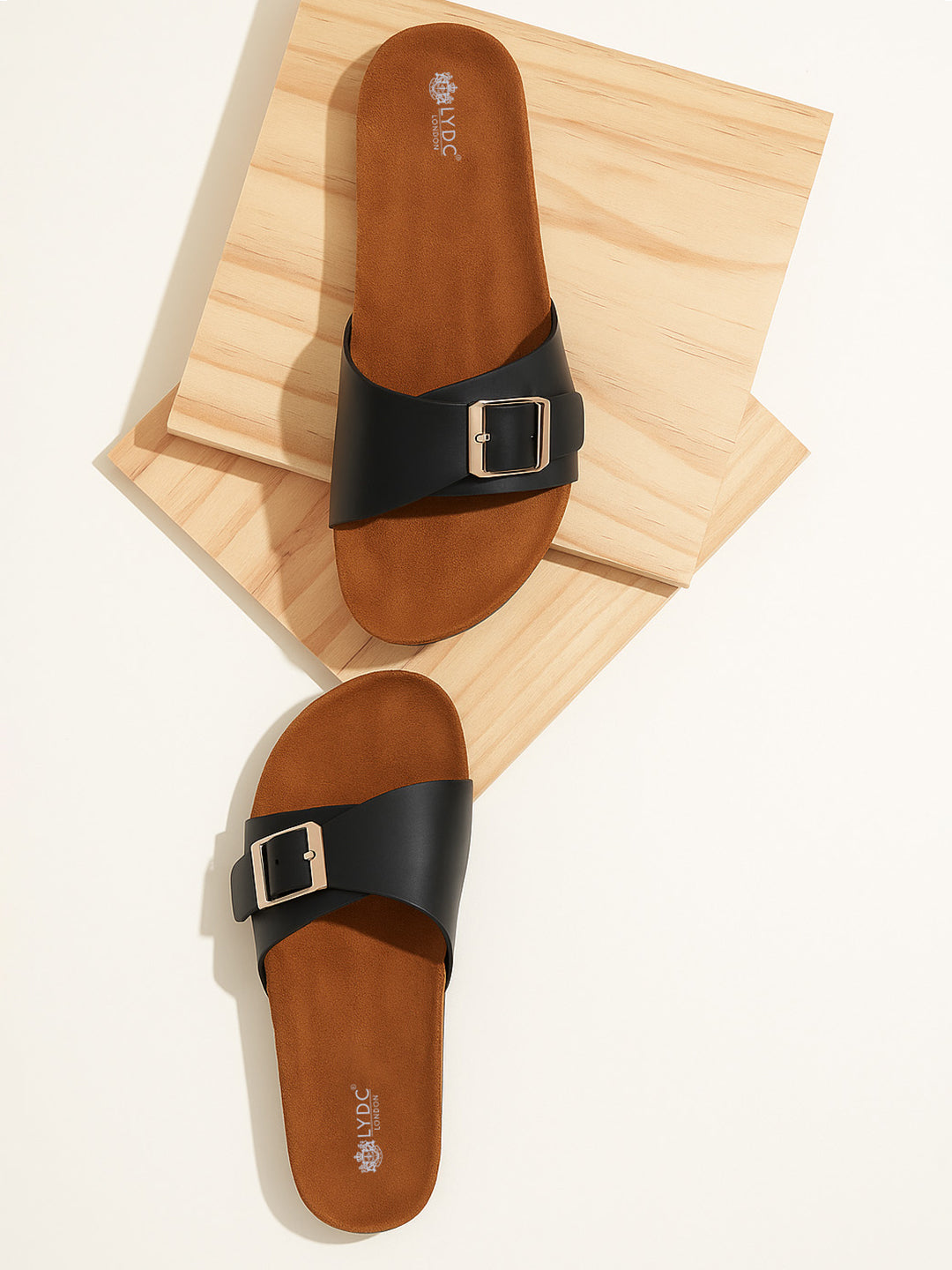 Black Put Sandals for Women - Bristol