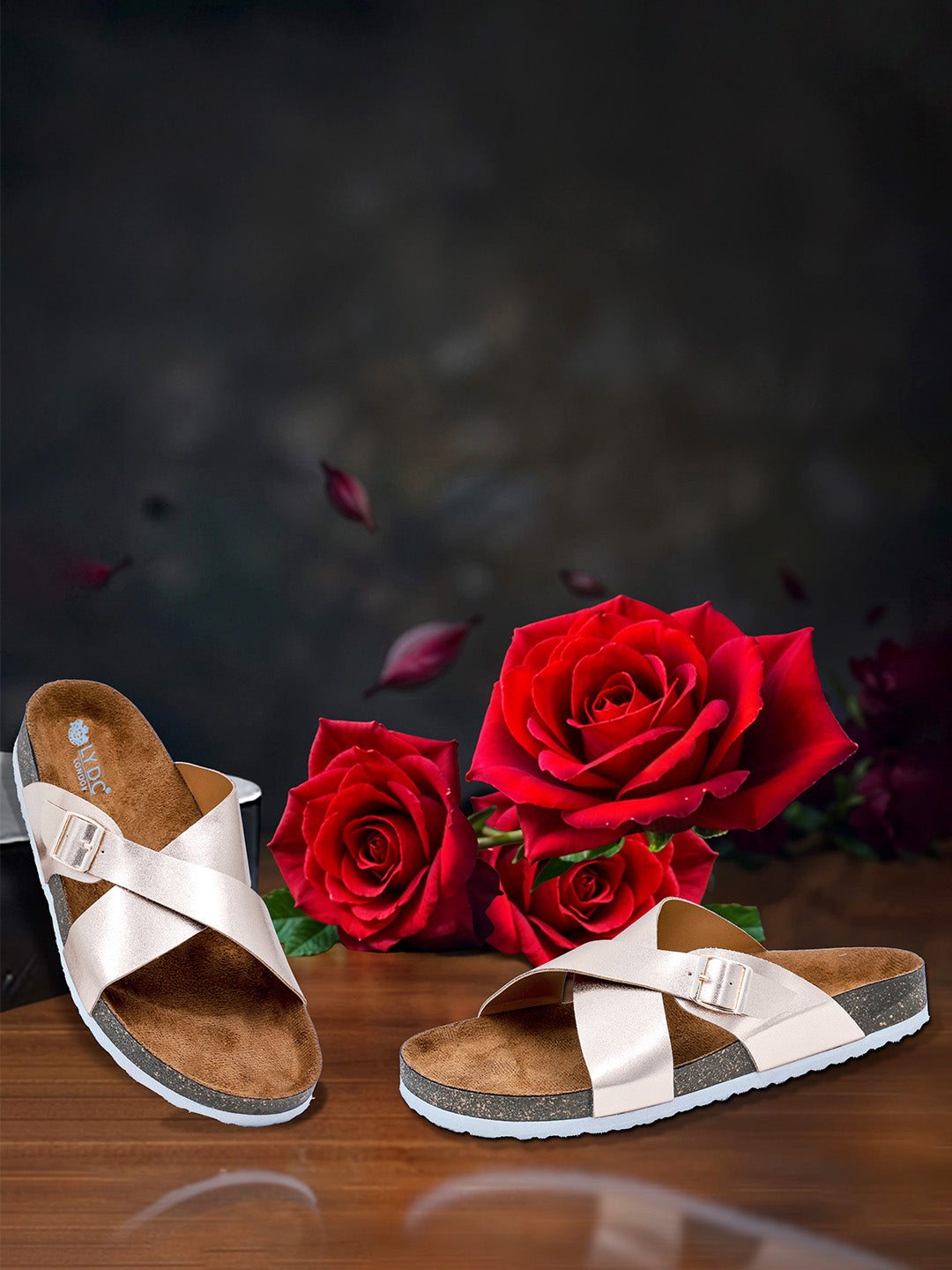 Rosegold Women's Flat Sandals