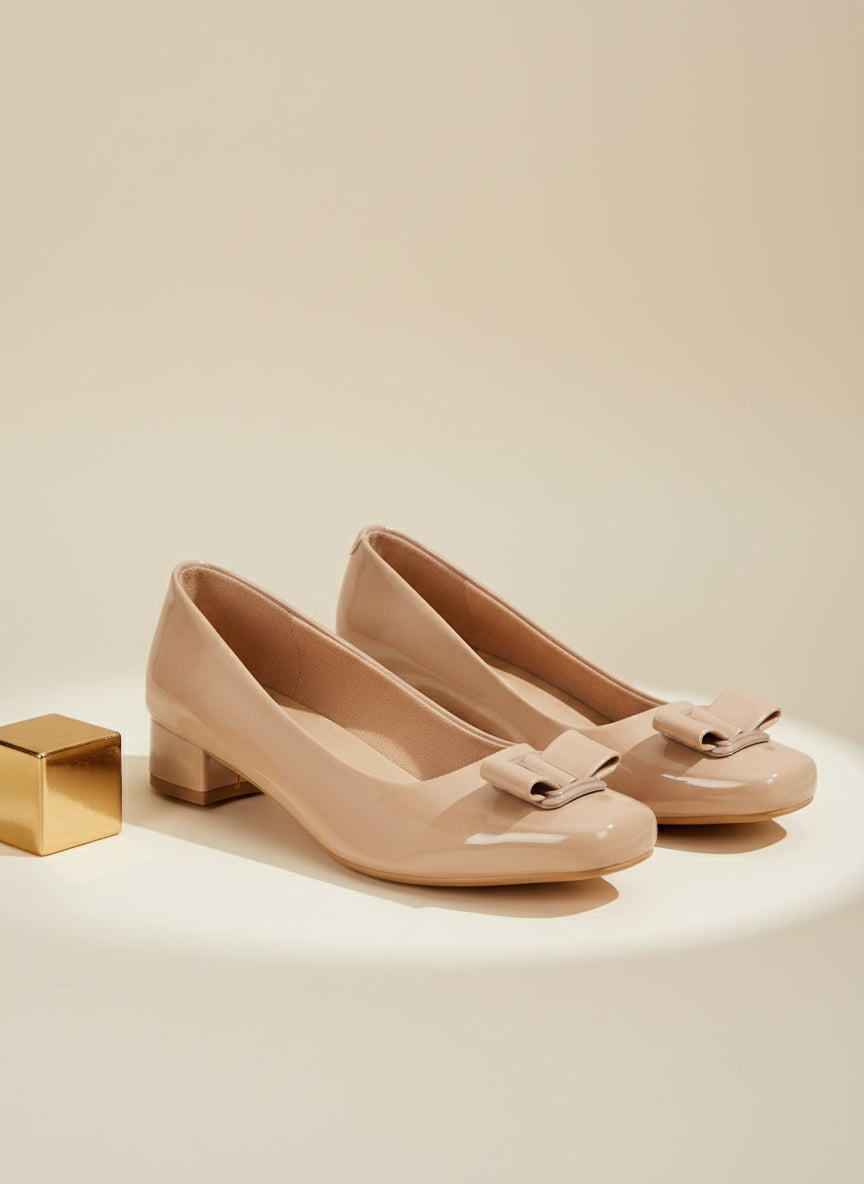 Beige Pumps Heels Sandals for women
