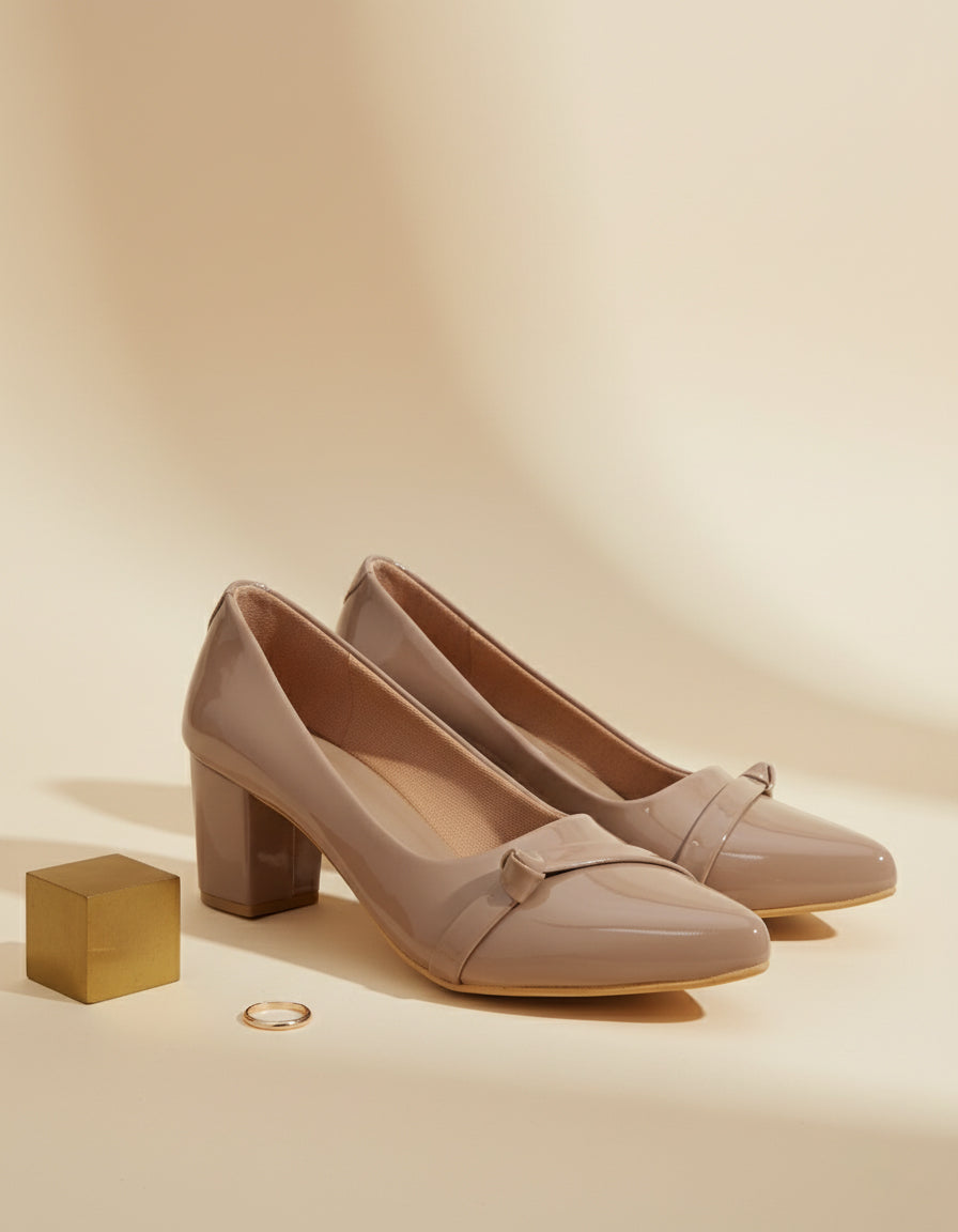 Taupe Pumps Heels Sandals for women