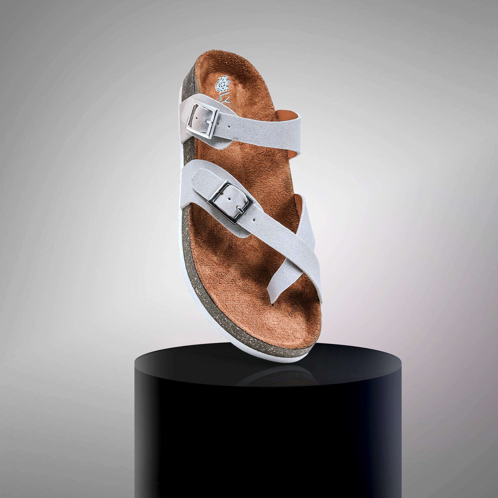 Grey Suede Sandals for Women - Soho