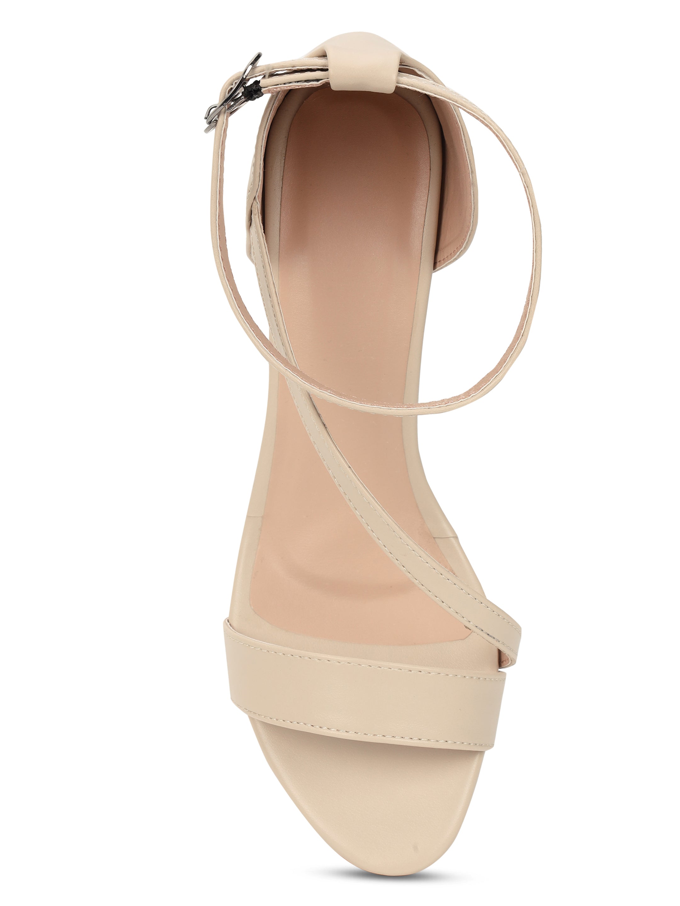 Beige Kitten Heels Sandals for women