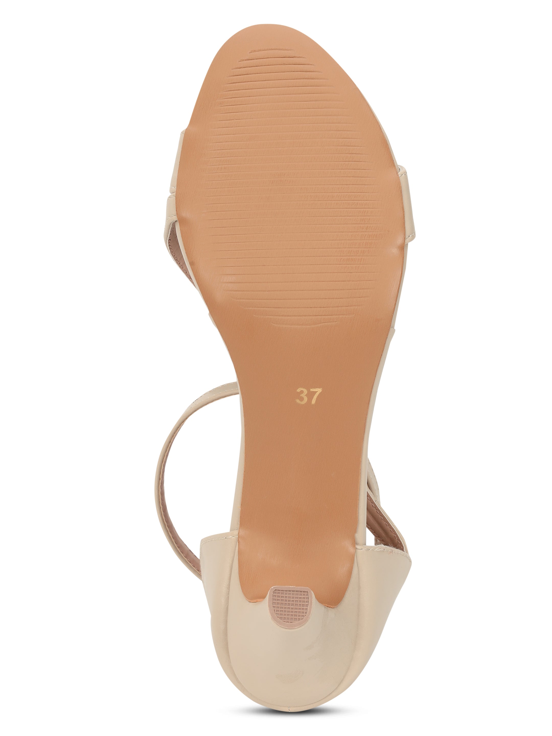 Beige Kitten Heels Sandals for women