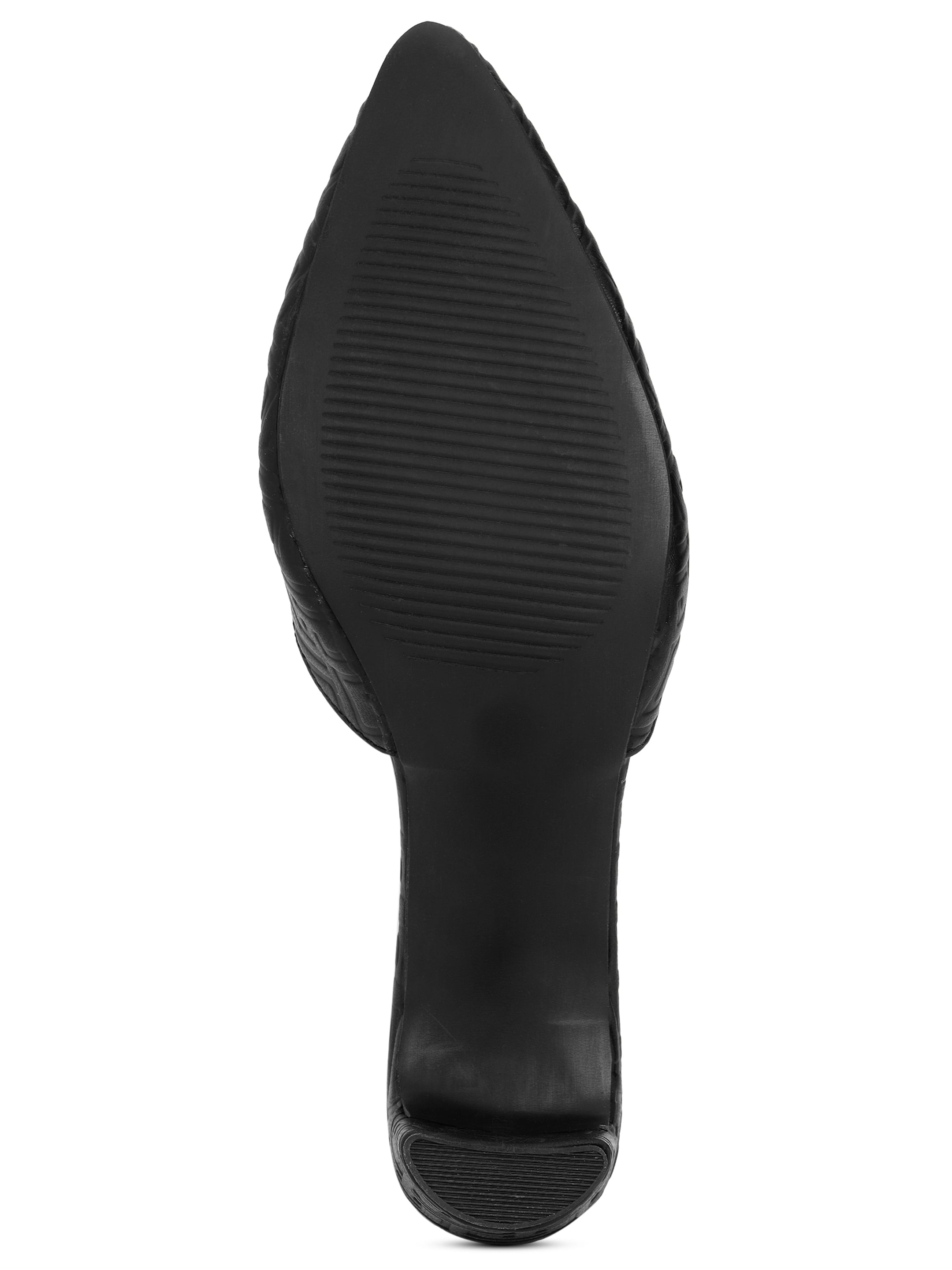 Black Mule Heels Sandals for women