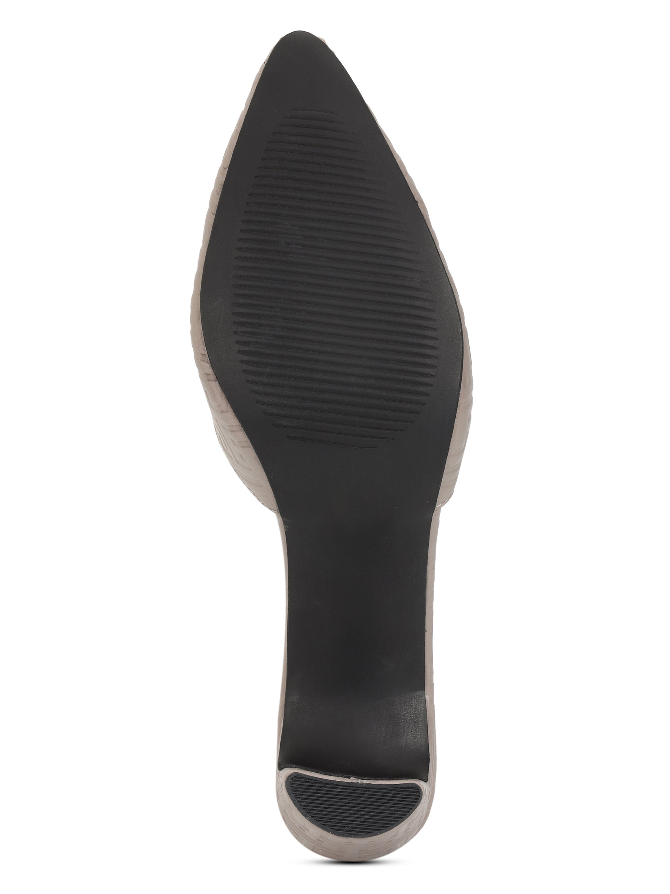 Grey Mule Heels Sandals for women