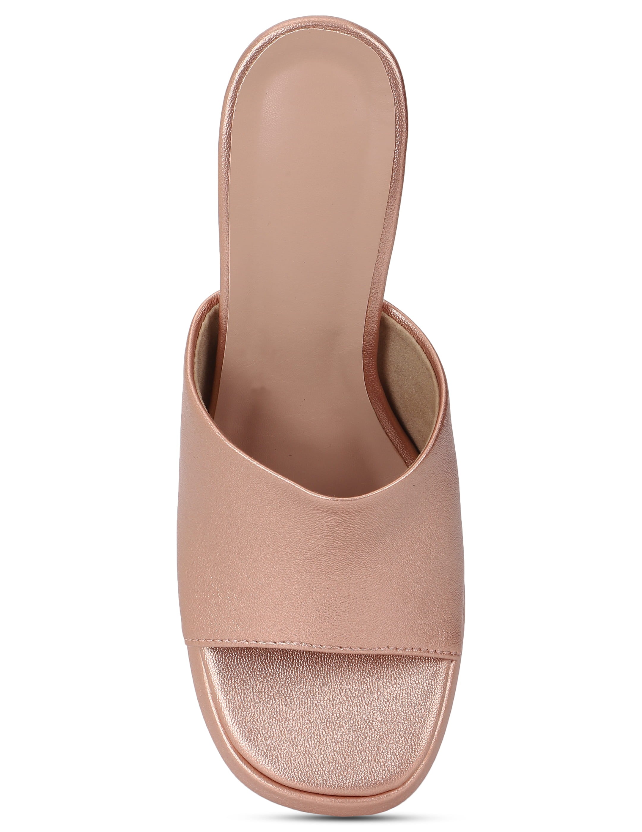 Rose Gold Mule Sandals for women