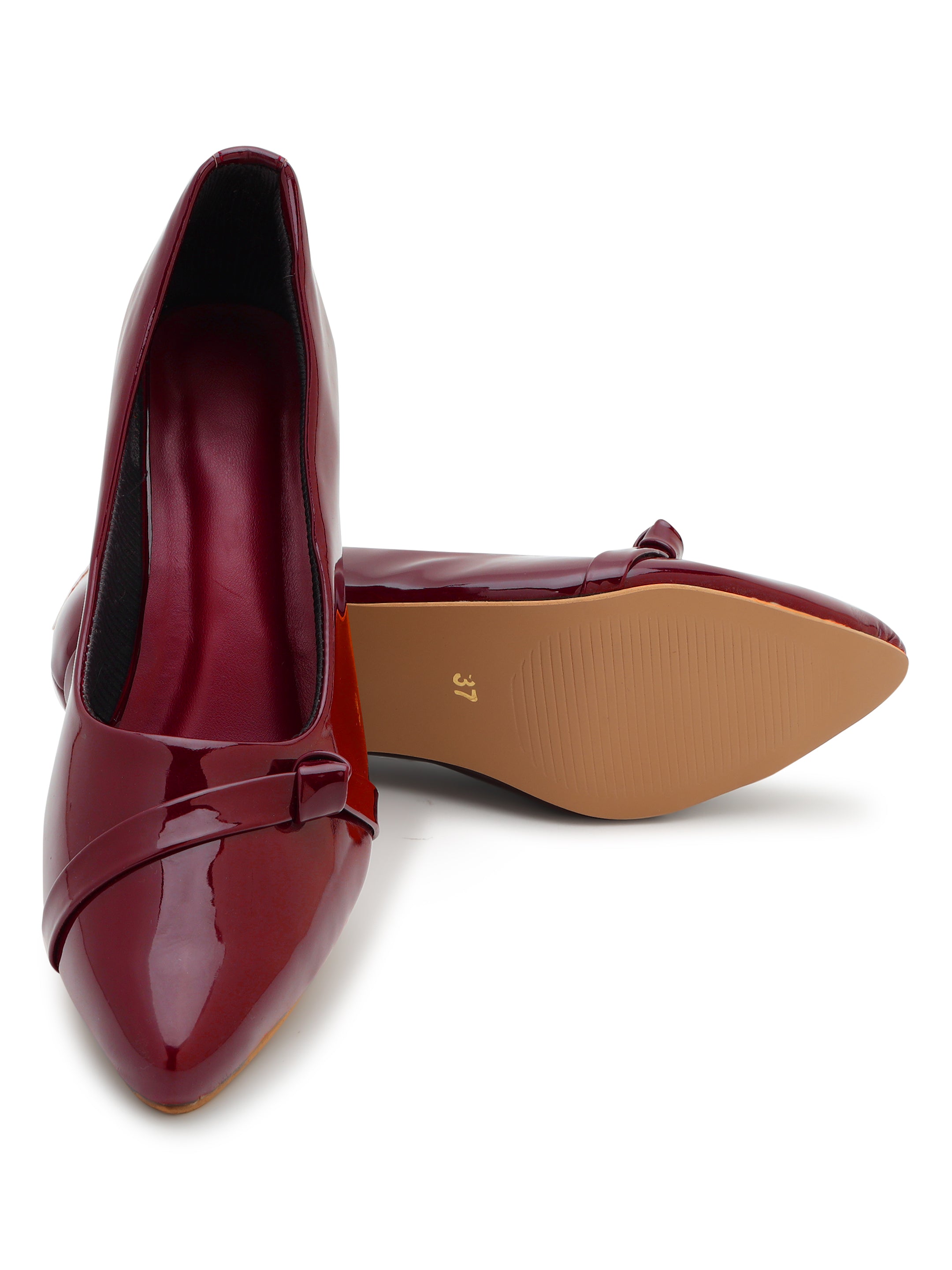 Wine Pumps Heels Sandals for women