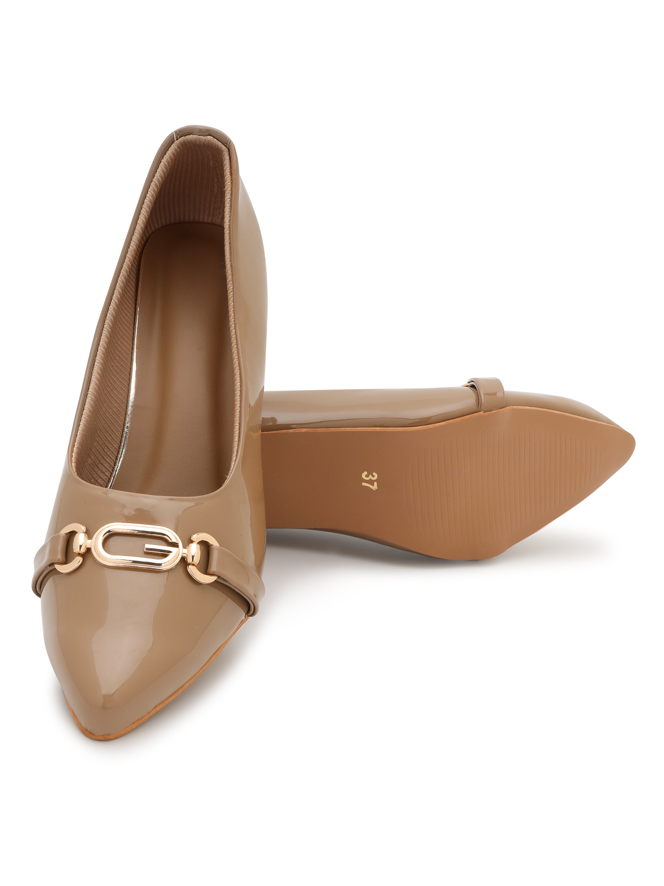 Taupe Pumps Heels Sandals for women