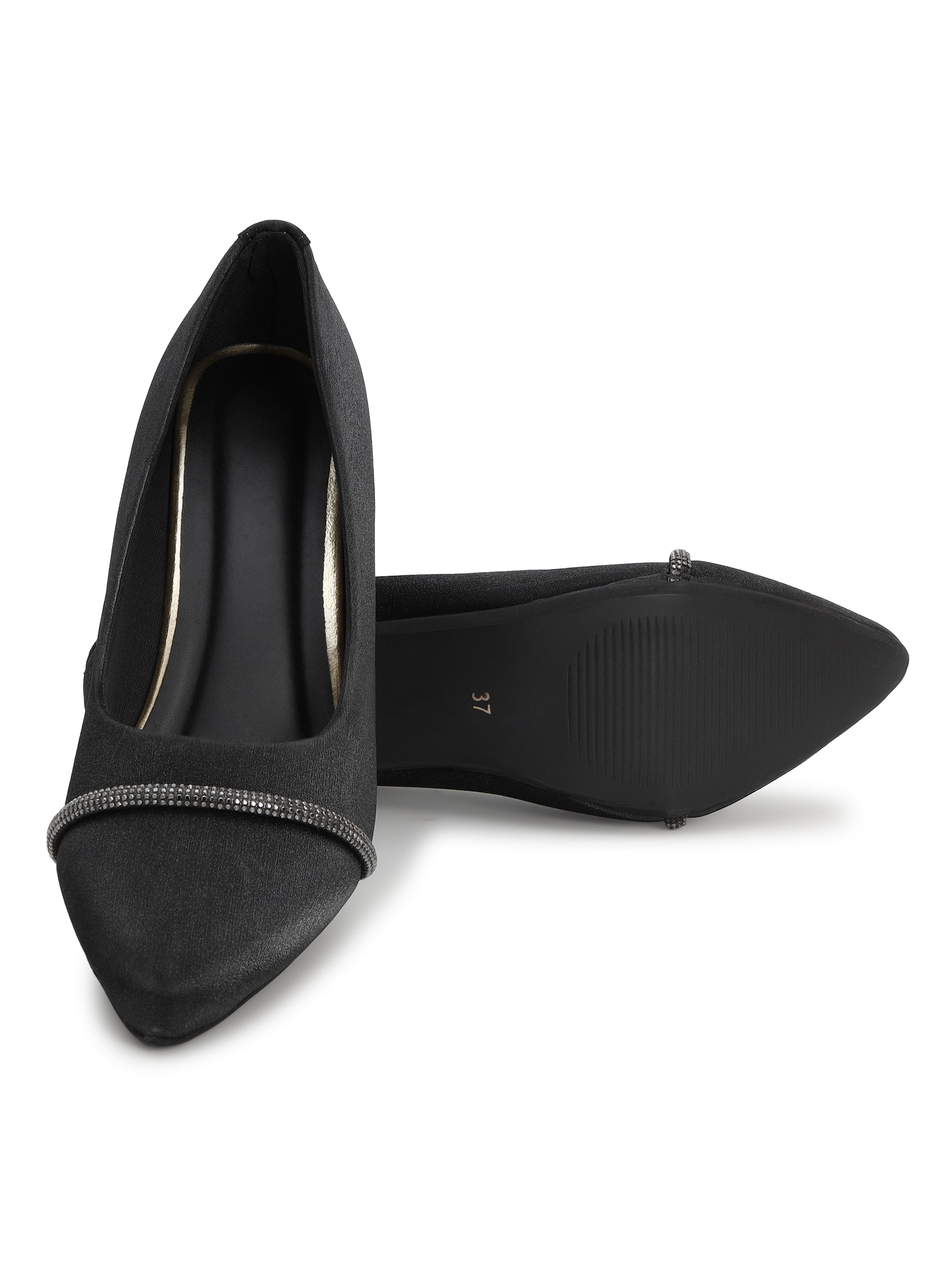 Black Pumps Heels Sandals for women