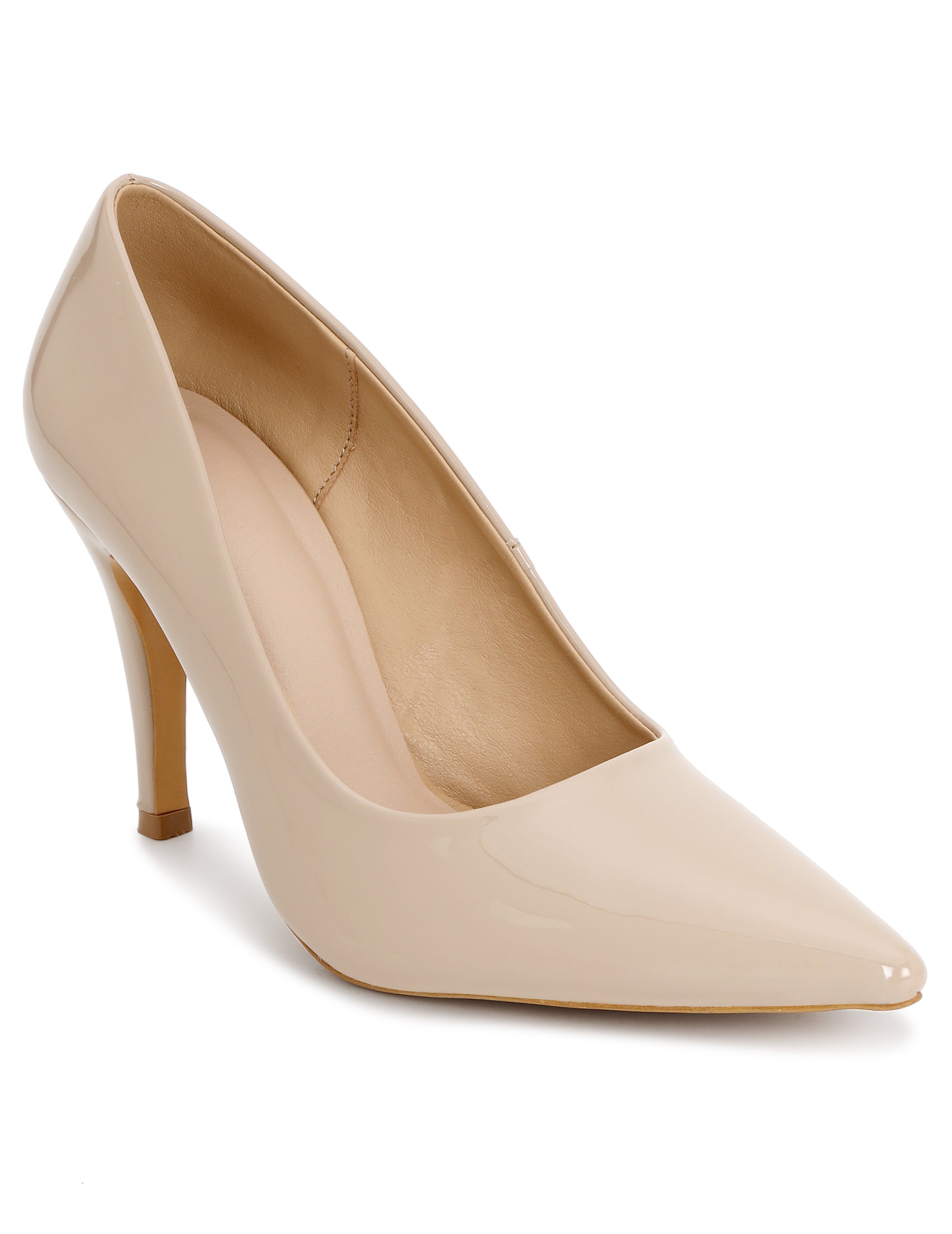 Beige Stiletto Pump Heels for women