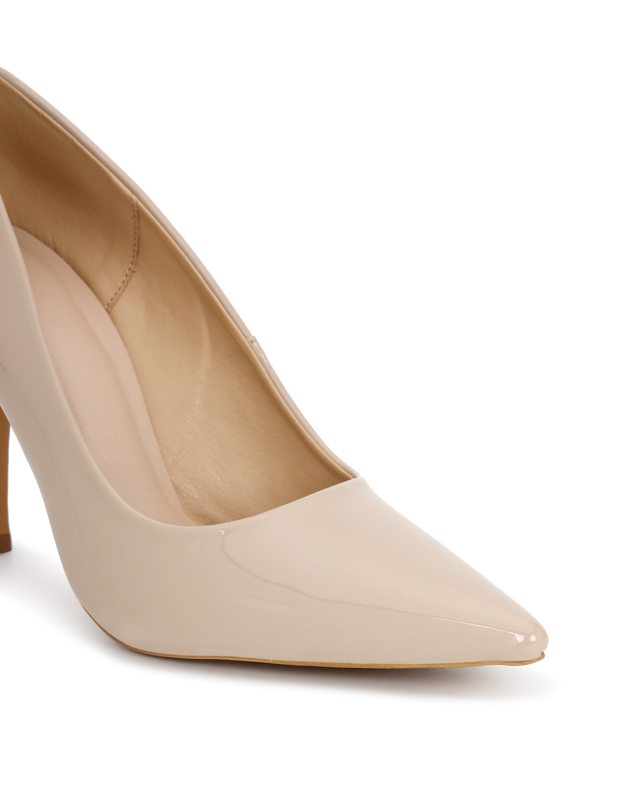 Beige Stiletto Pump Heels for women
