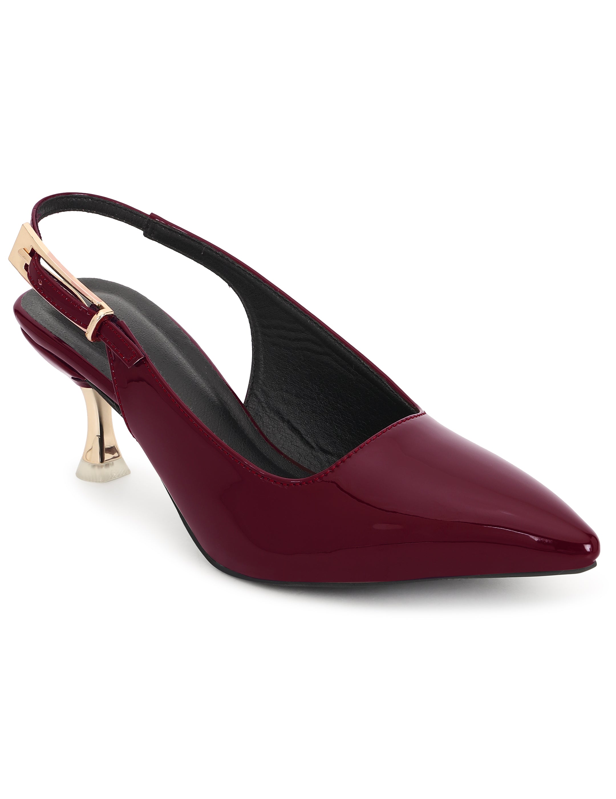 Wine Kitten Heels Sandals for women