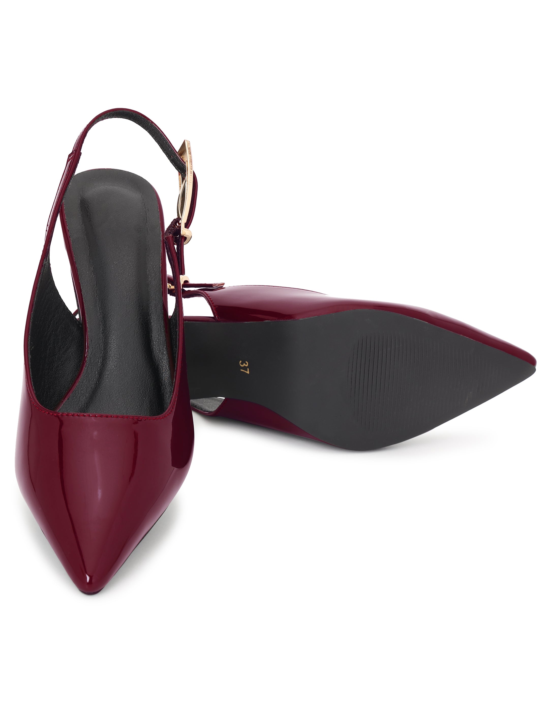 Wine Kitten Heels Sandals for women