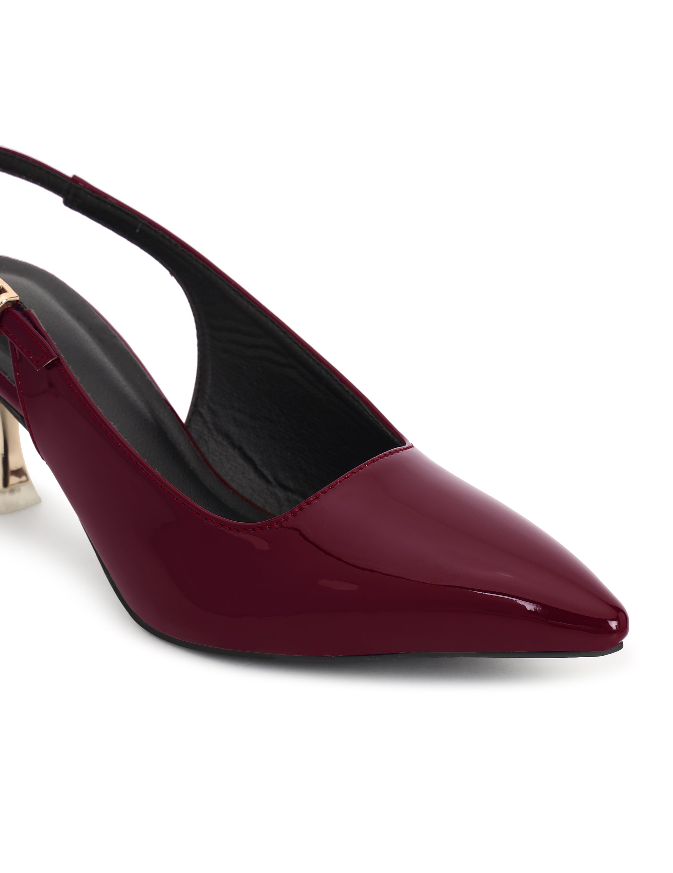 Wine Kitten Heels Sandals for women
