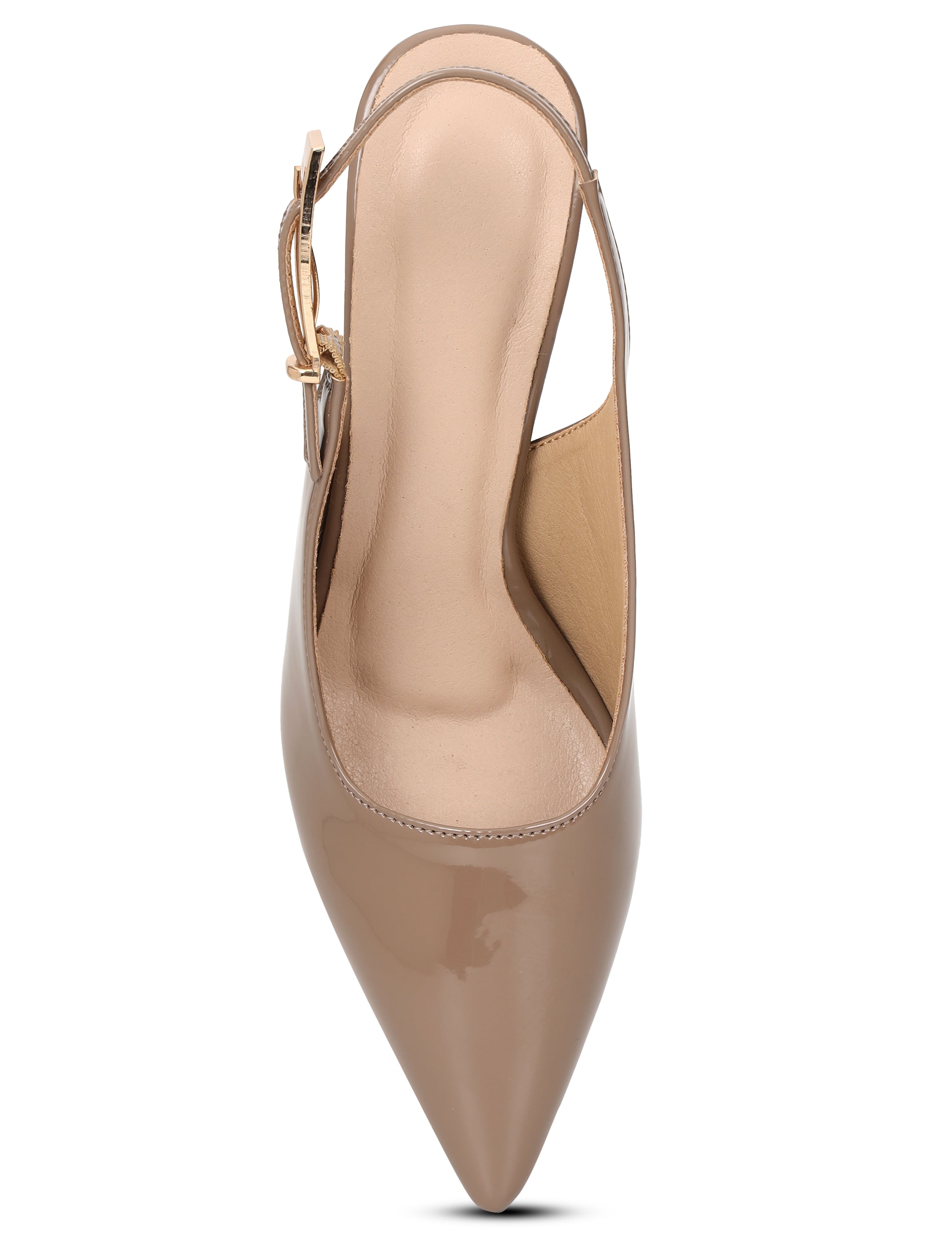 Taupe Kitten Heels Sandals for women