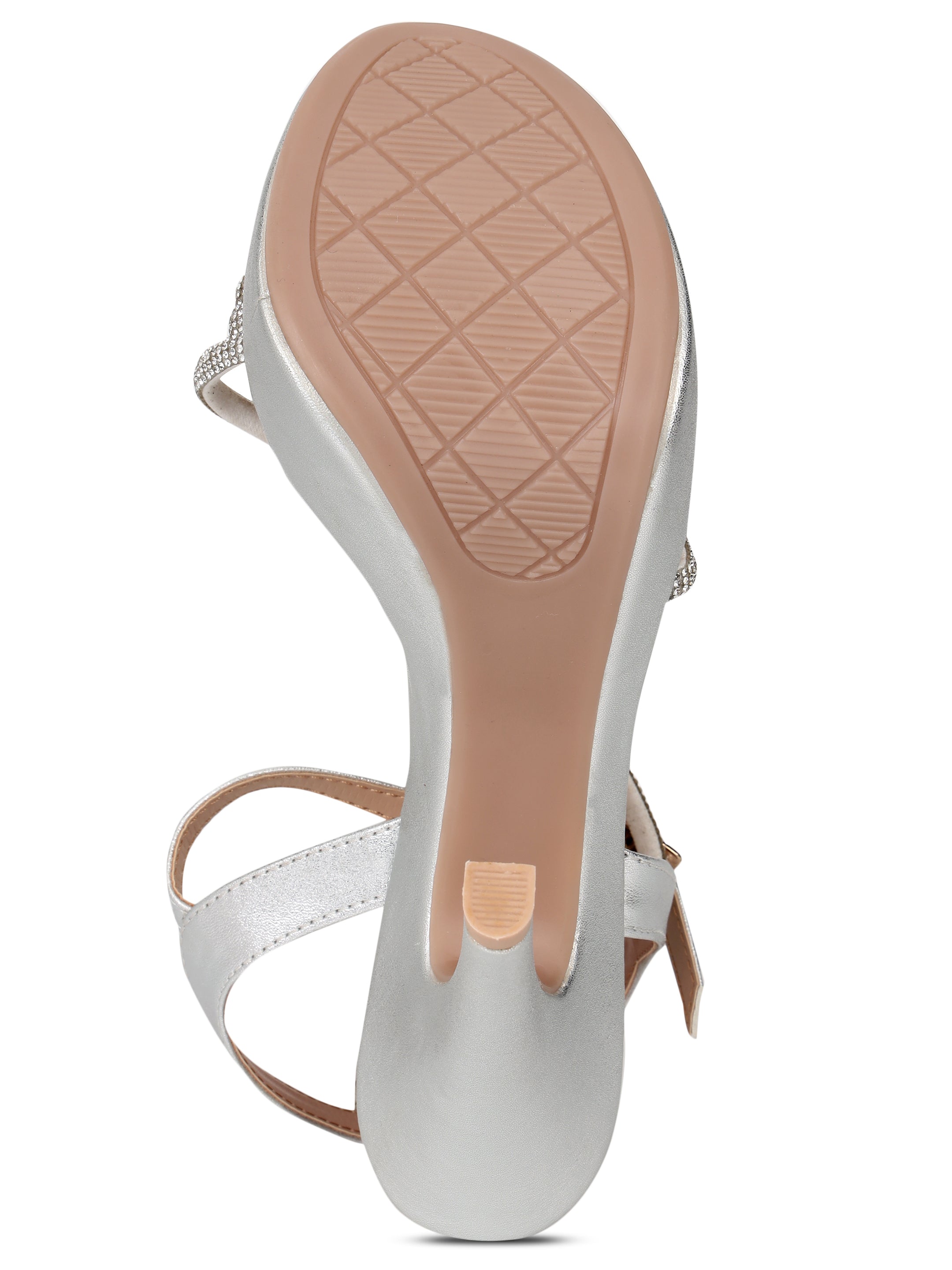 Rose Gold Stiletto Sandals for women