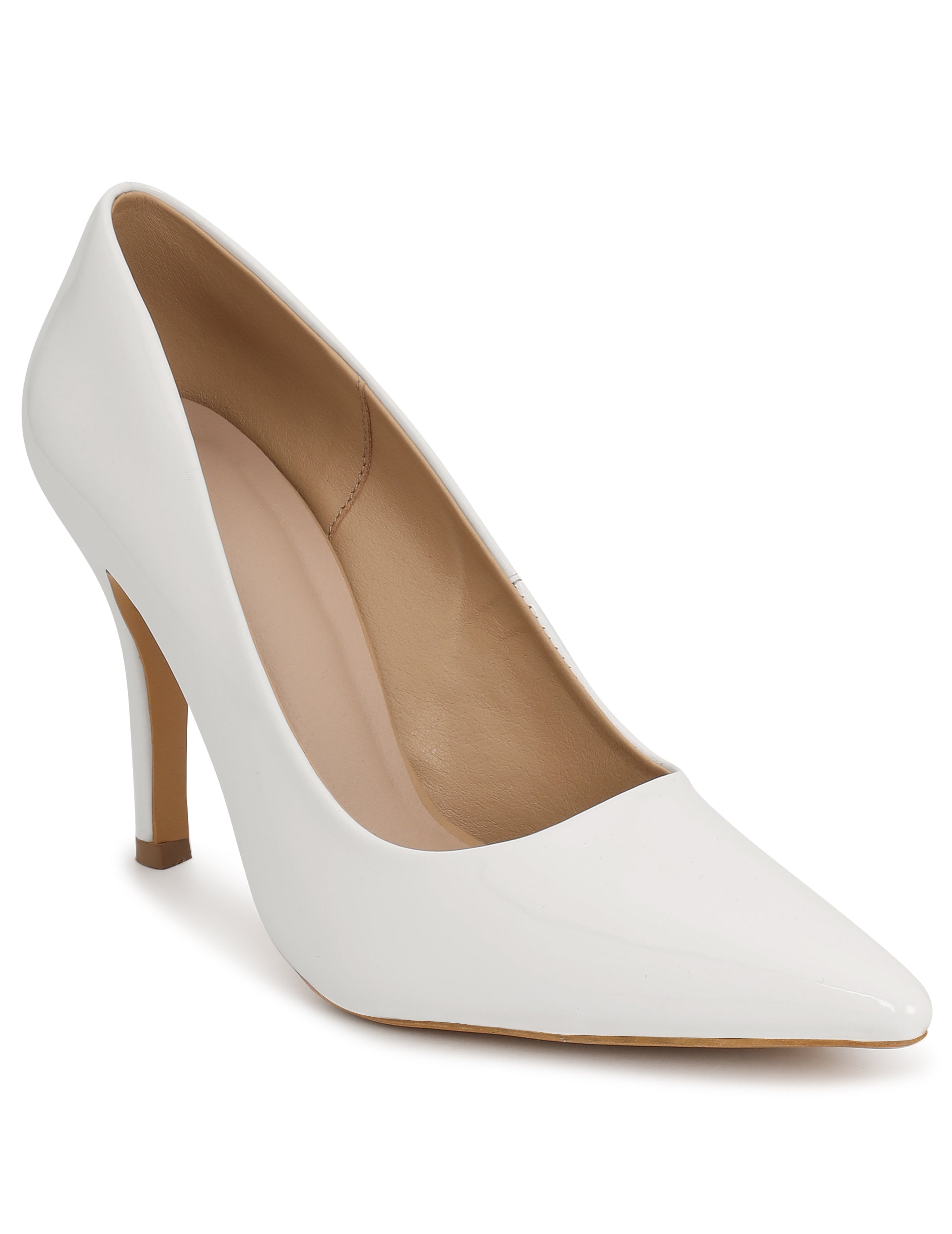 White Stiletto Pump Heels for women