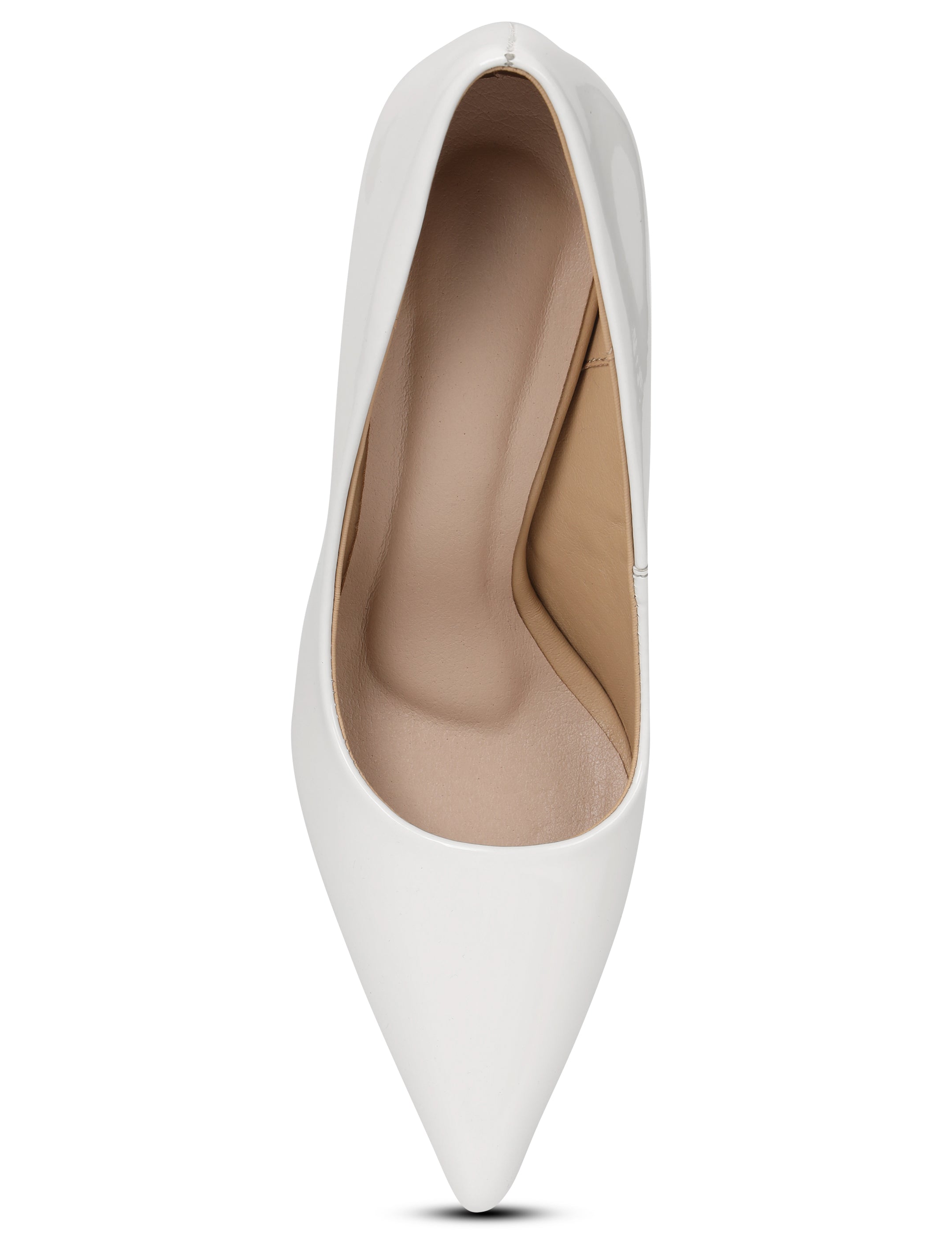 White Stiletto Pump Heels for women
