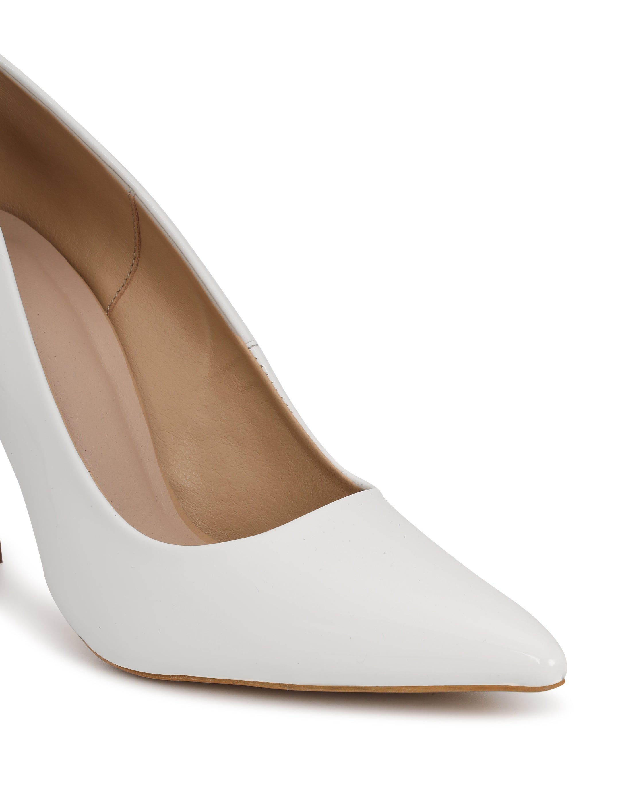 White Stiletto Pump Heels for women